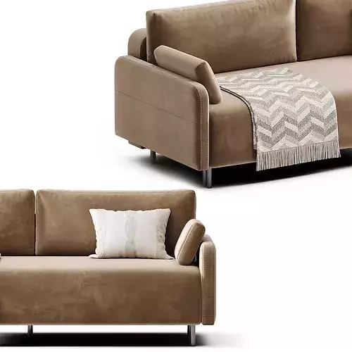 Fils Straight sofa 3D model 5