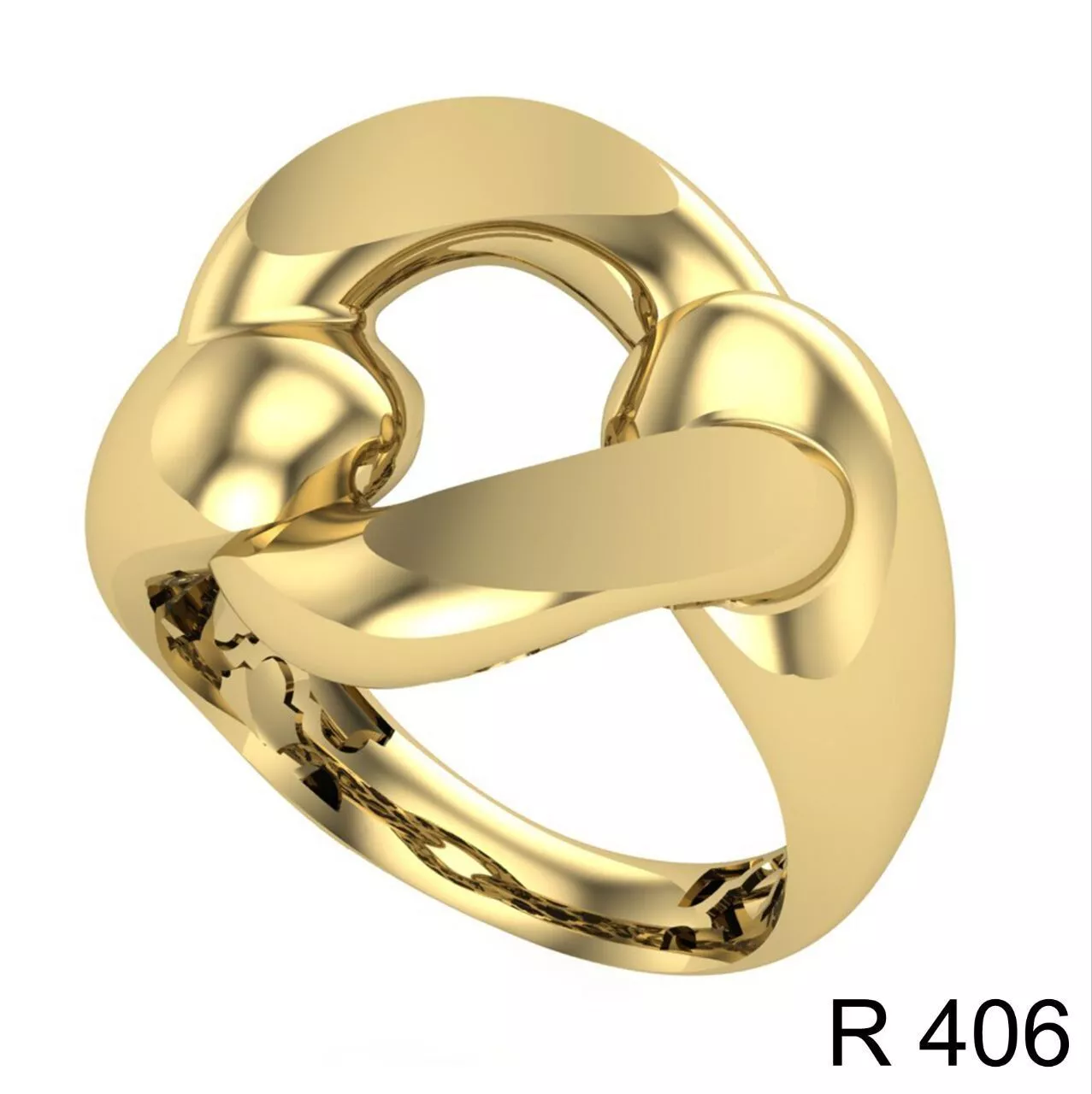 Luxury gold ring 3D print model
