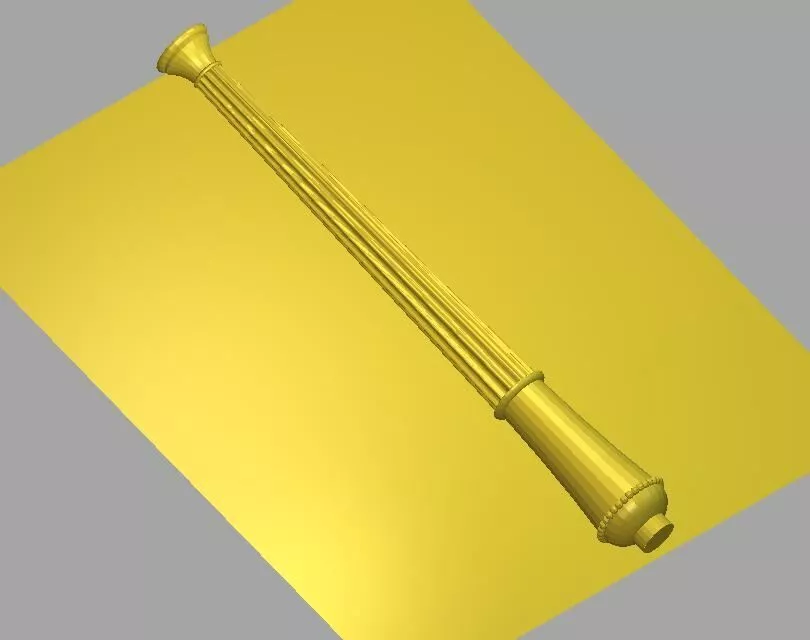 Long Fluted Classical Column STL 3D model