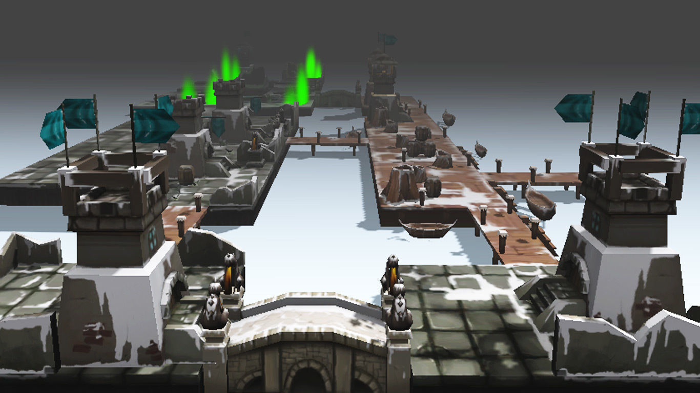 Level Island Toon Kit Pack Low-poly 3D model_8