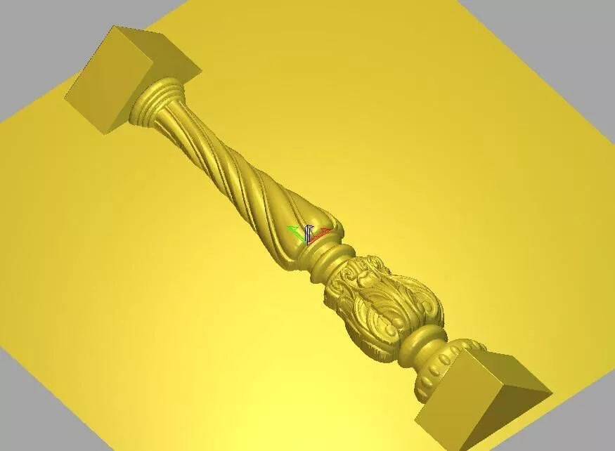 Decorative Furniture Spindle for CNC 3D model