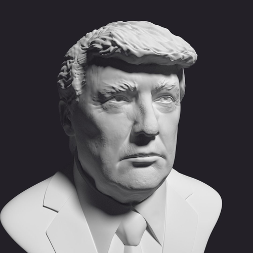 Donald Trump printable bust 3D print model