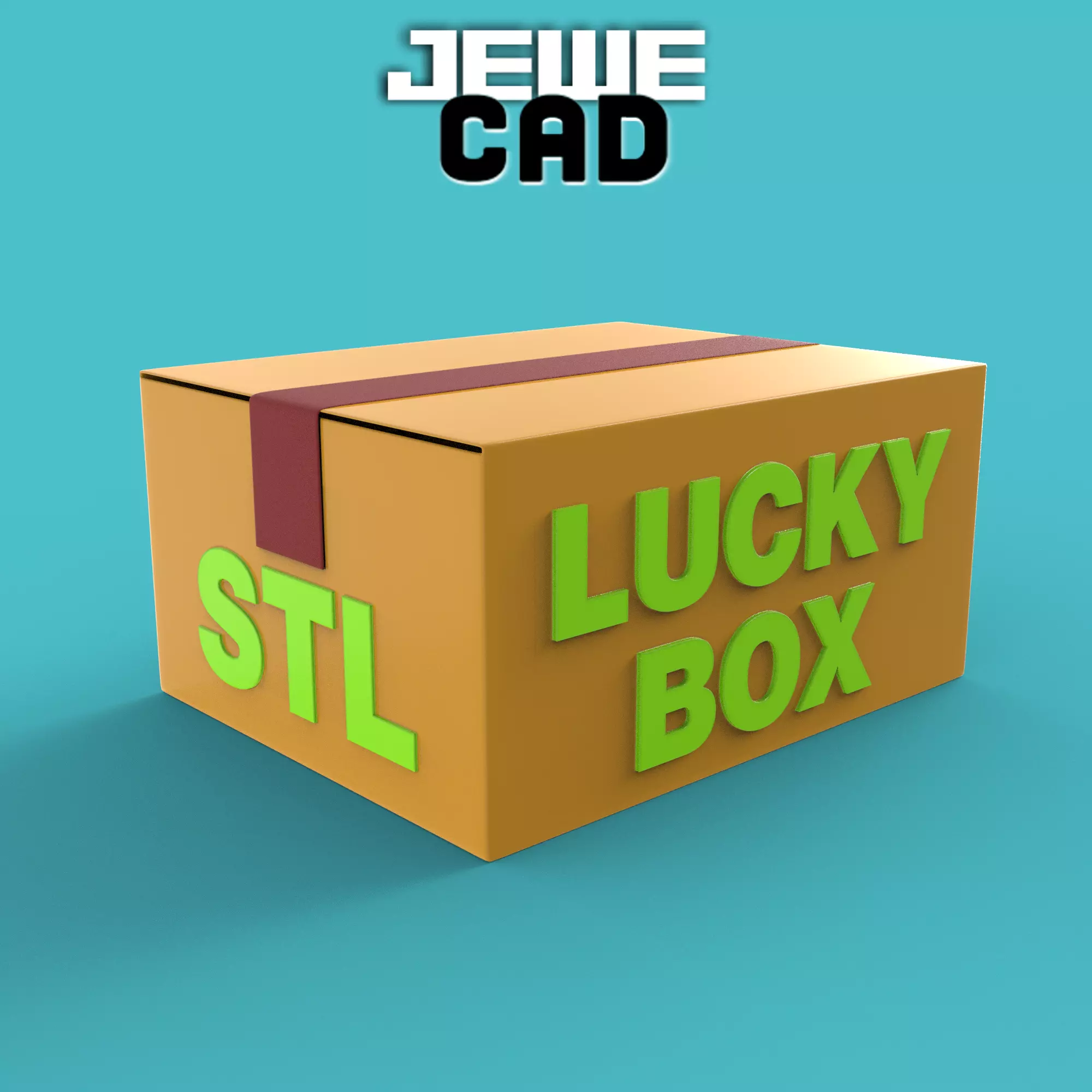 Lucky Box Jewelry CAD Files 3D print model