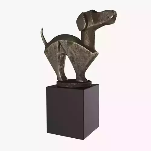 Statuette of a dog