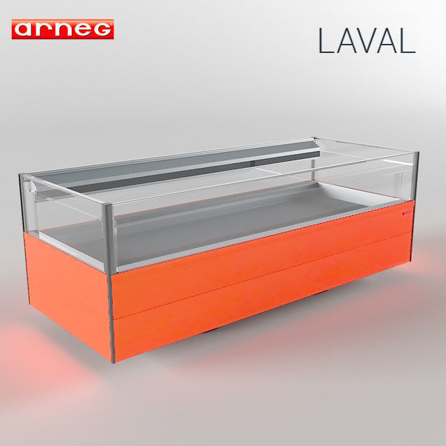 Open island freezer Laval by Arneg 3D model_1