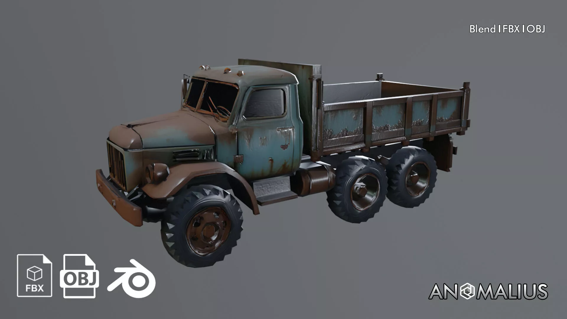 abandoned truck 3D model