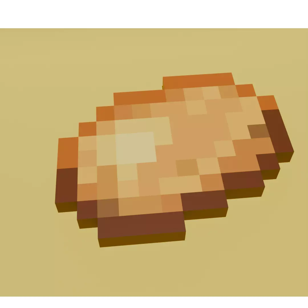 Minecraft Style Voxel Potato - Minecraft Style 3D Free 3D print model