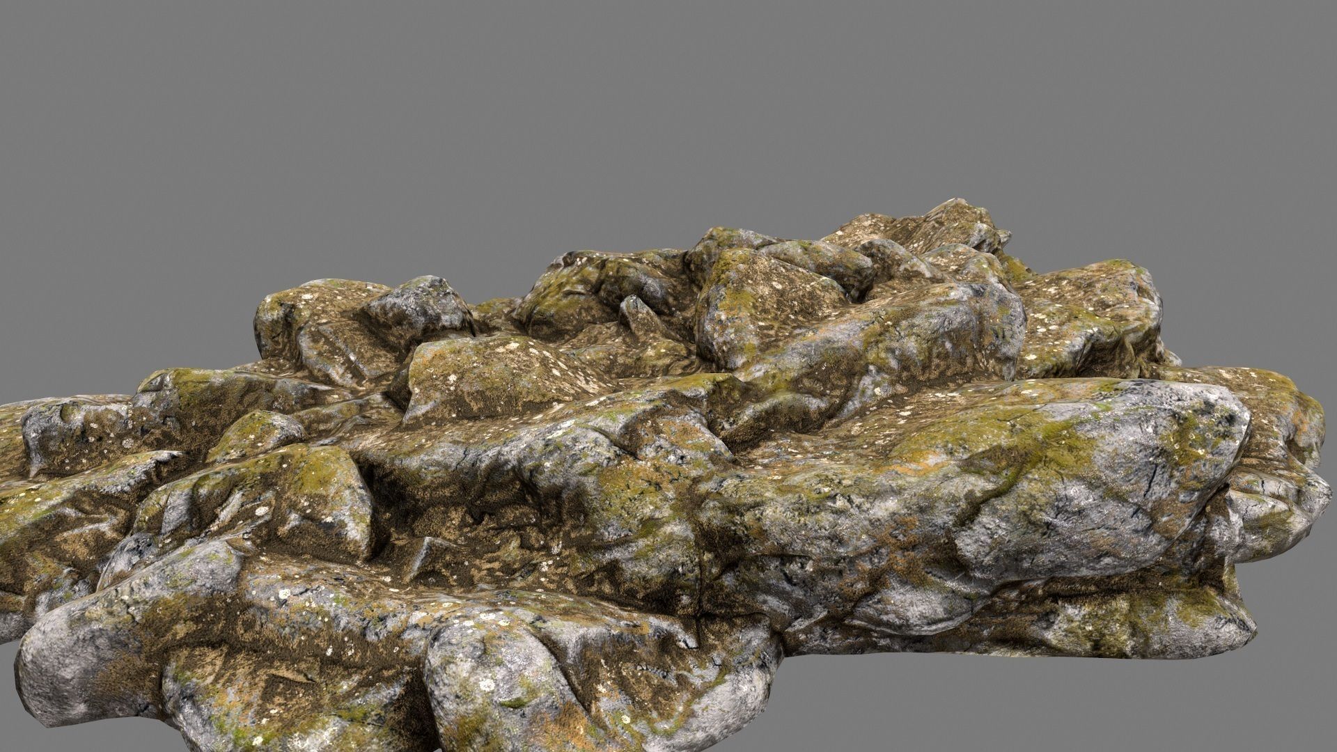 Rocks rock Low-poly 3D model_8
