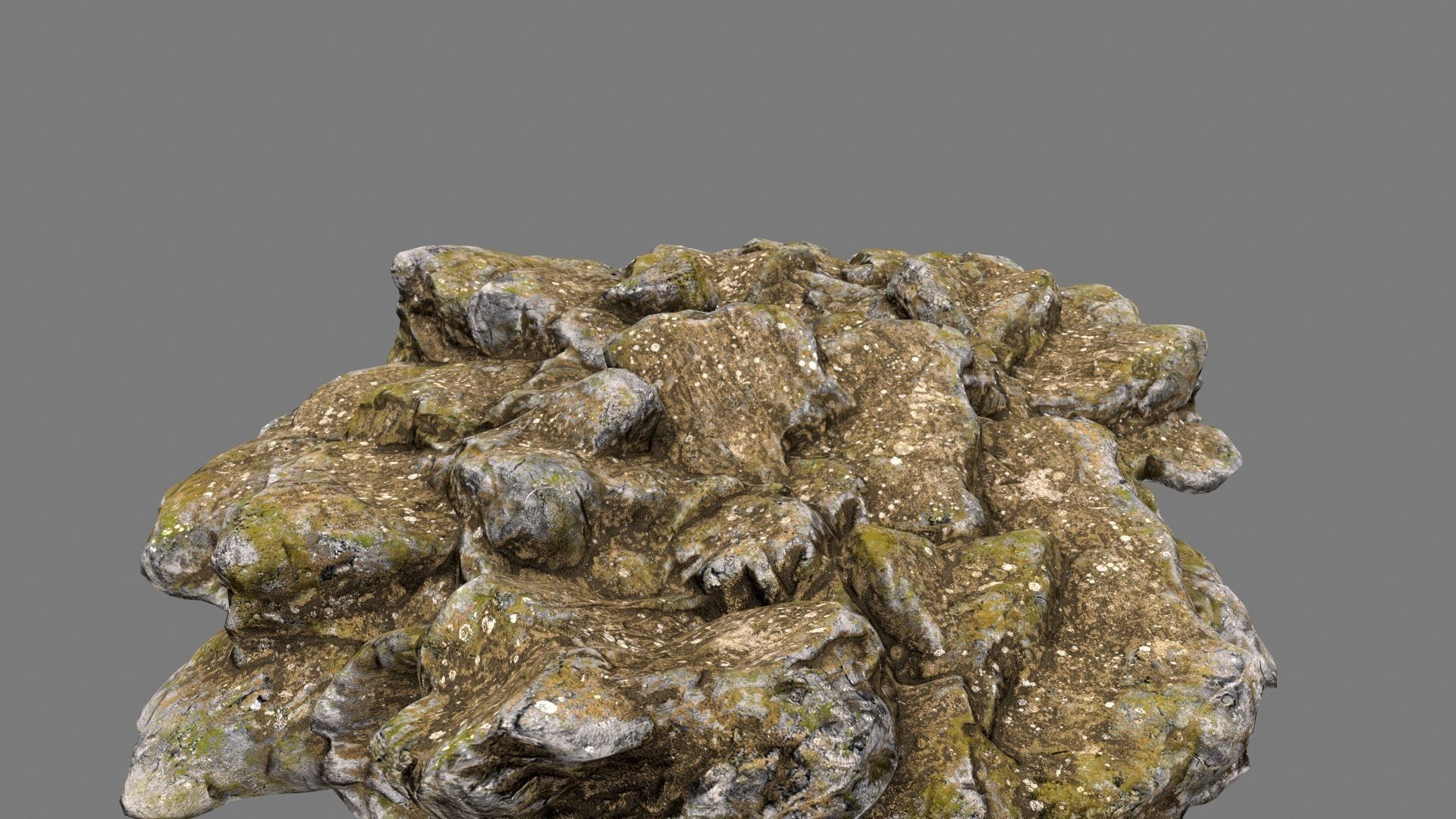 Rocks rock Low-poly 3D model_2