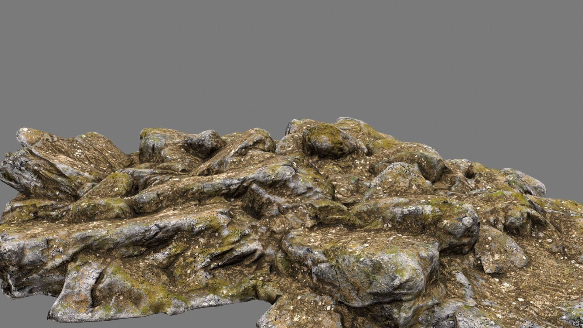 Rocks rock Low-poly 3D model_6