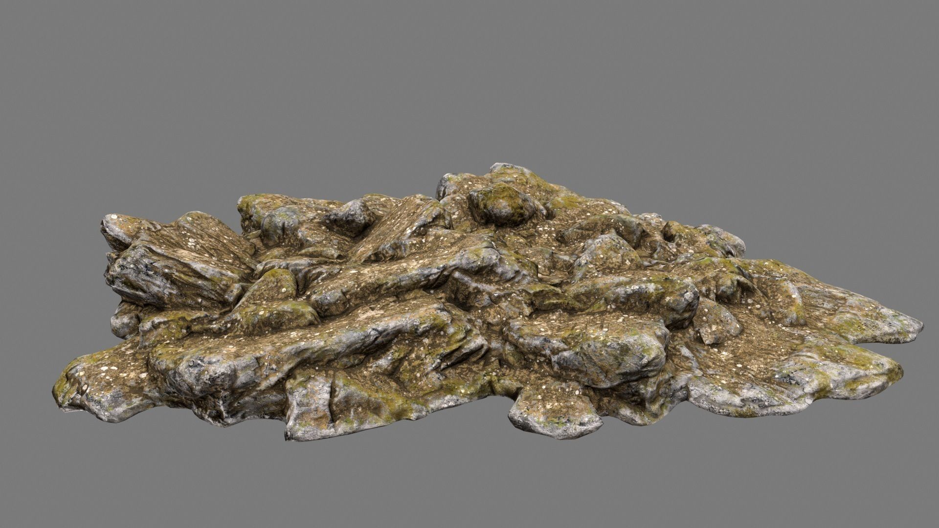 Rocks rock Low-poly 3D model_10