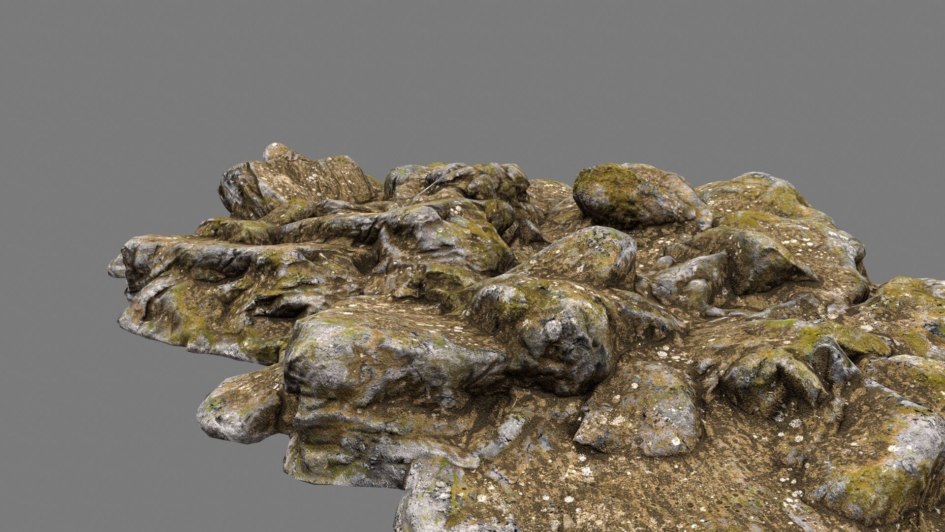 Rocks rock Low-poly 3D model_7