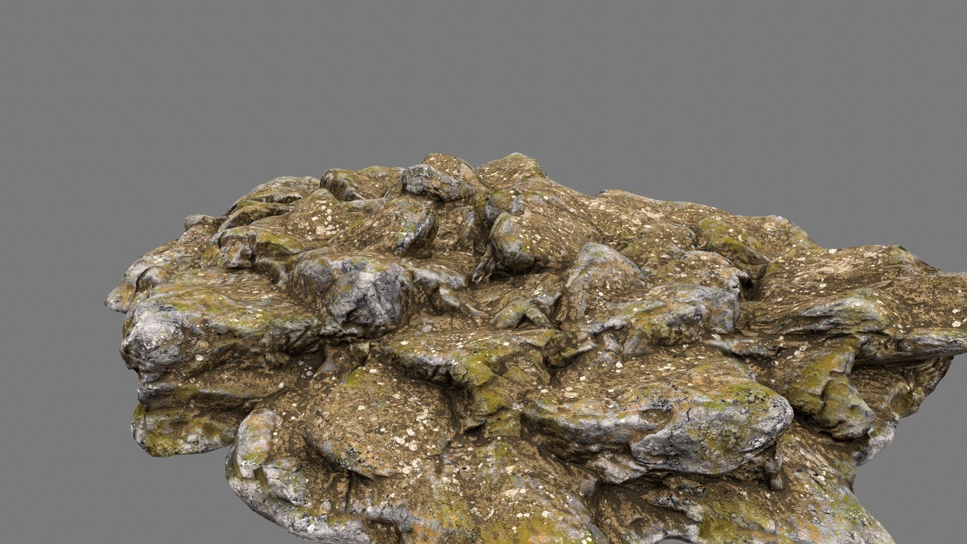 Rocks rock Low-poly 3D model_3
