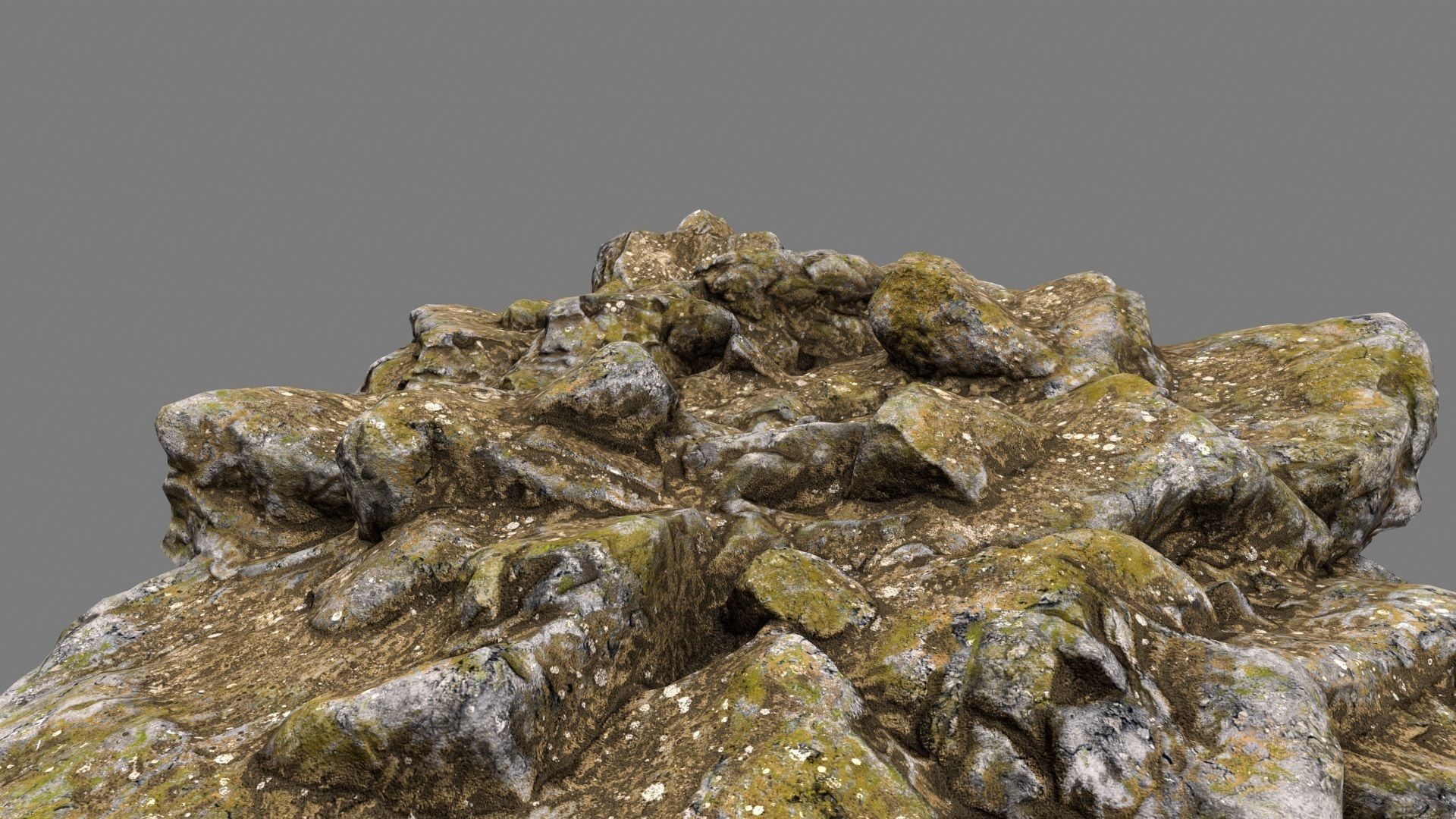 Rocks rock Low-poly 3D model_4