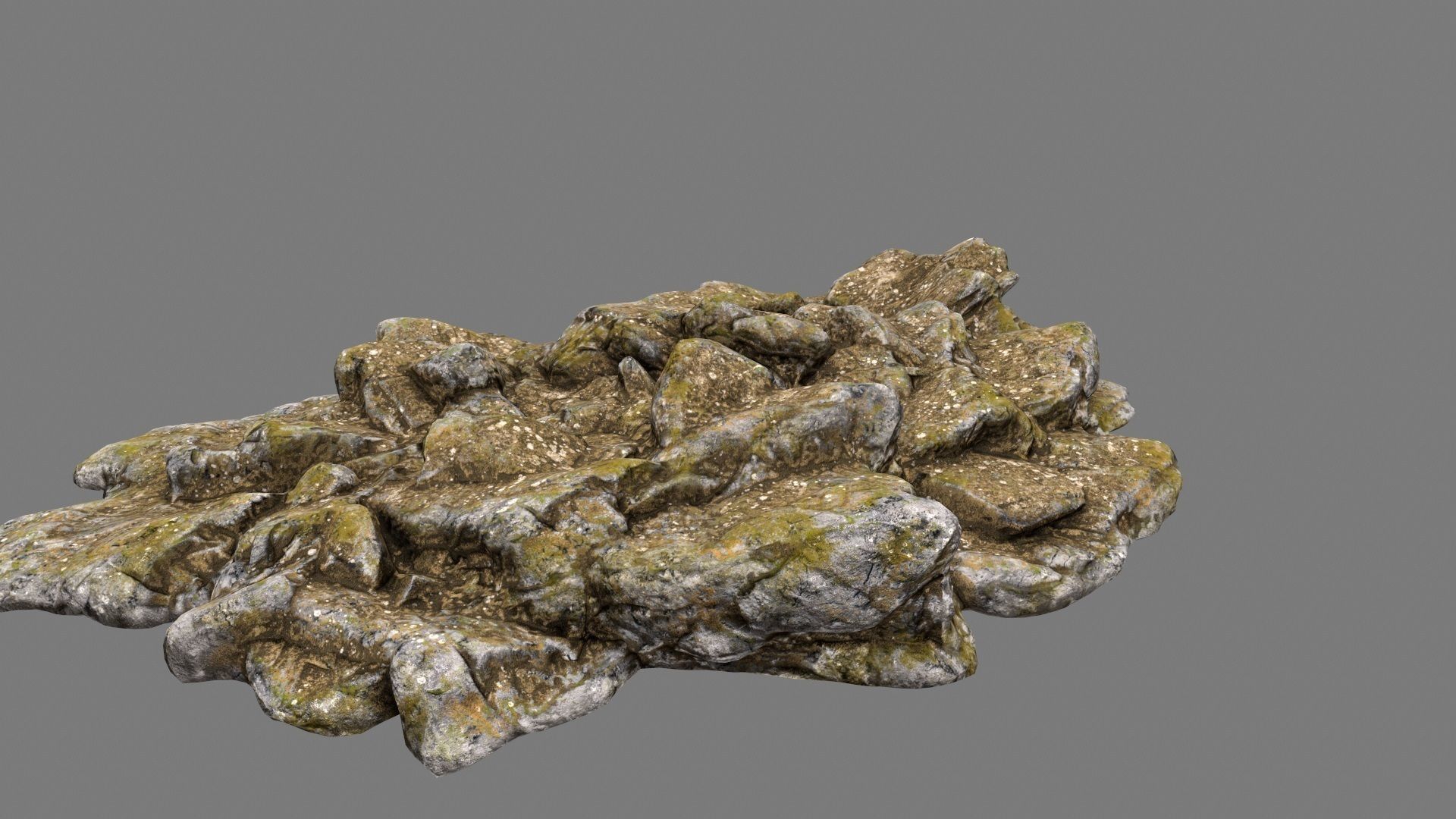 Rocks rock Low-poly 3D model_14