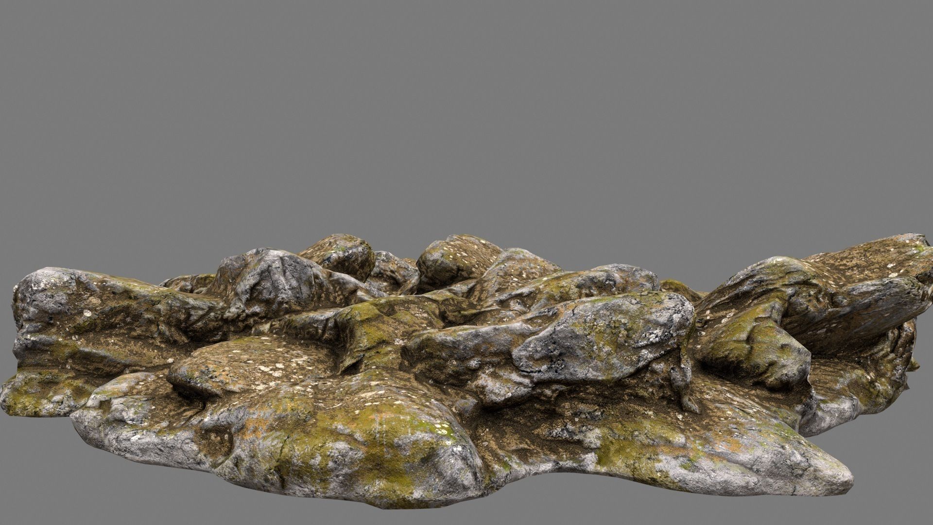 Rocks rock Low-poly 3D model_9