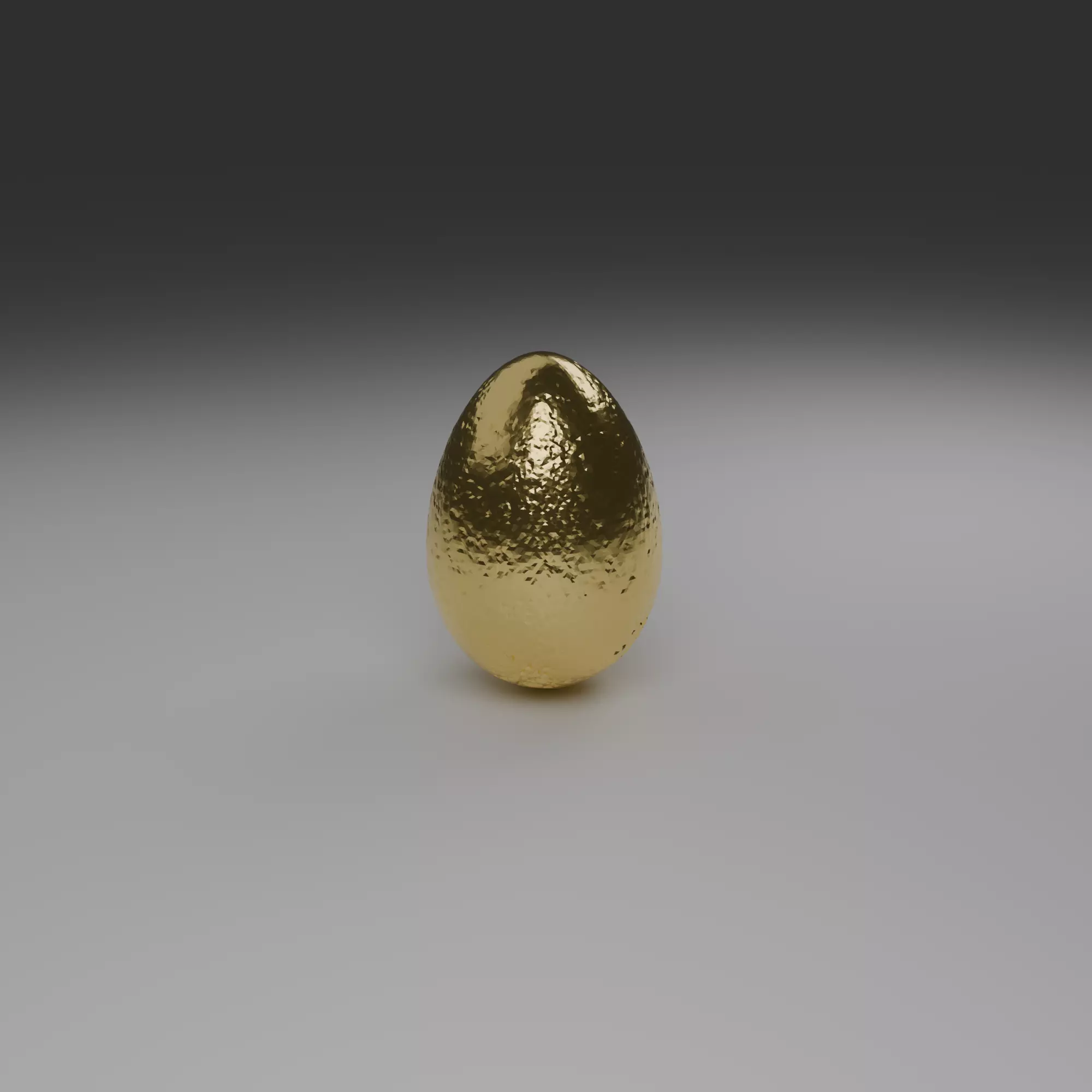 Decorative Textured Gold Egg 3D print model