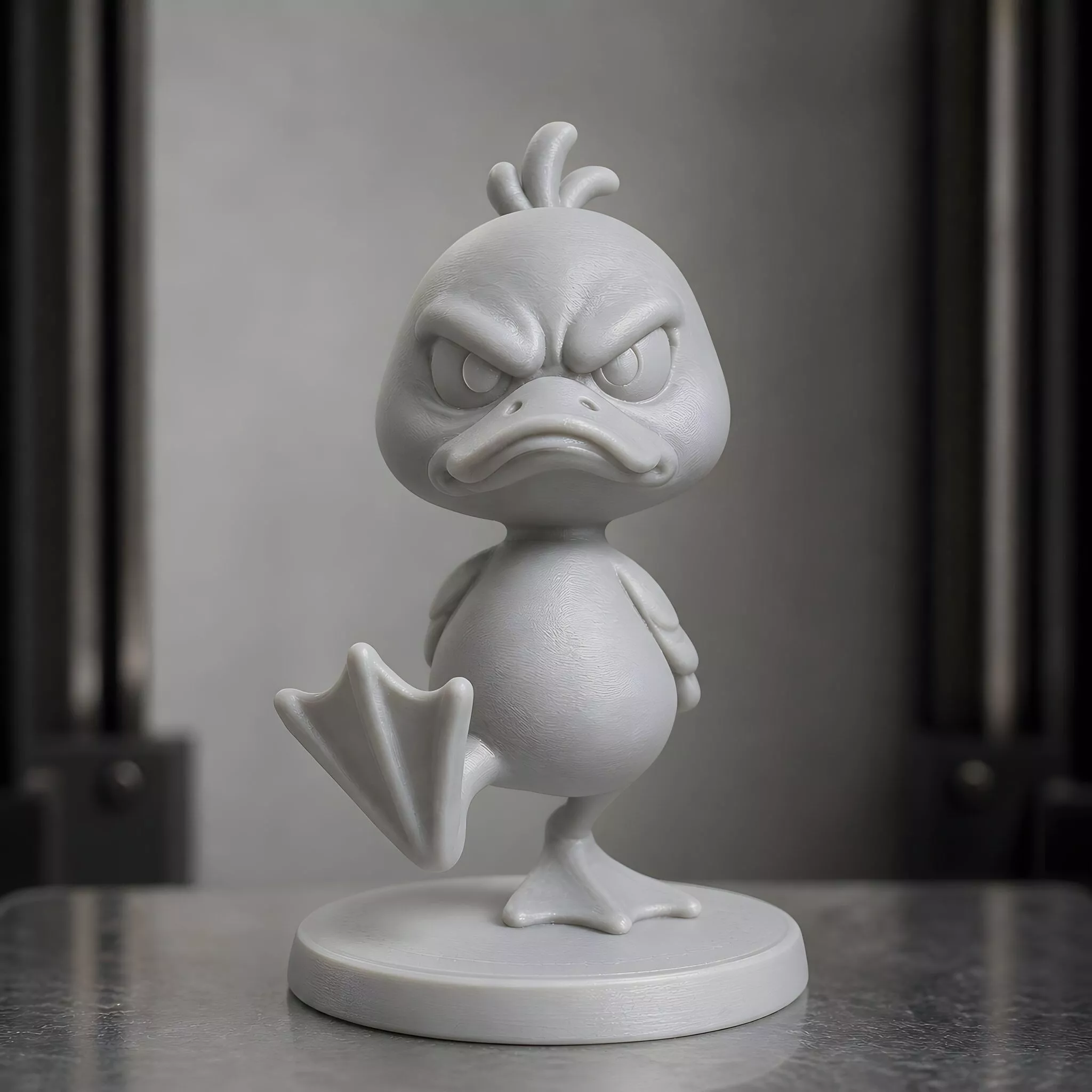 Angry Duck Stomping Its Foot 3D Print Model 3D print model