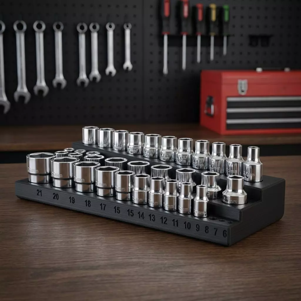 Universal 3 Tier Socket Organizer 3D Printable STL Free 3D print model