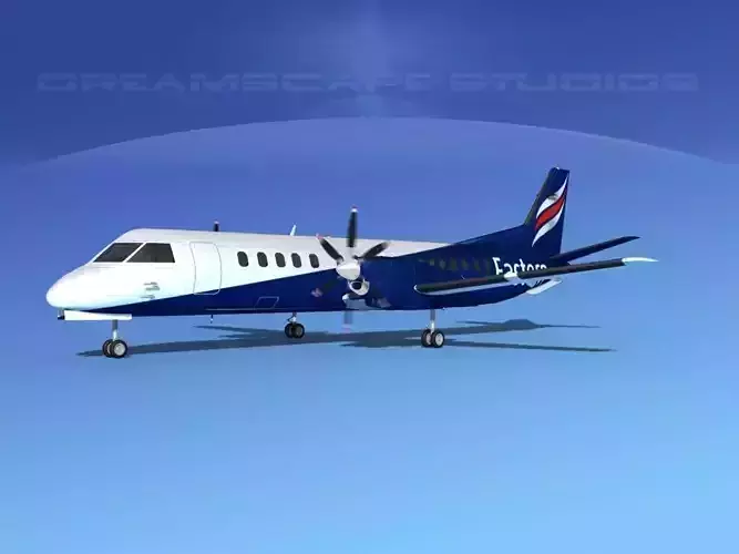 SAAB 2000 Eastern Airways 3D model