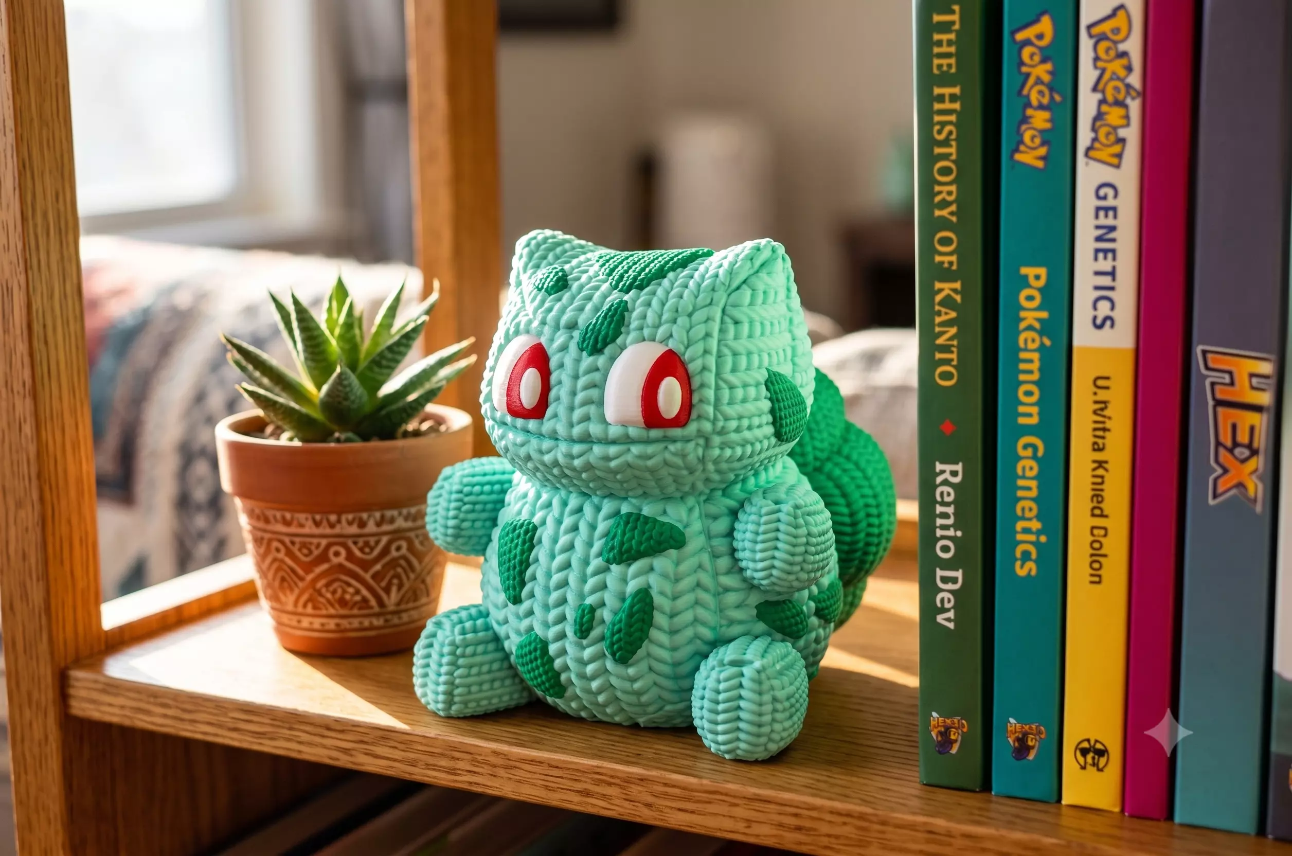 Bulbasaur Amigurumi Style STL File for 3D Printing 3D print model