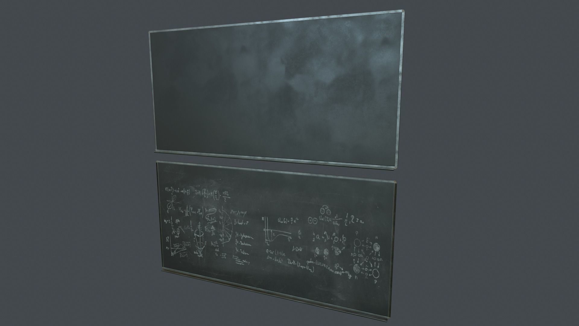 Blackboard PBR Game Ready Low-poly 3D model_0