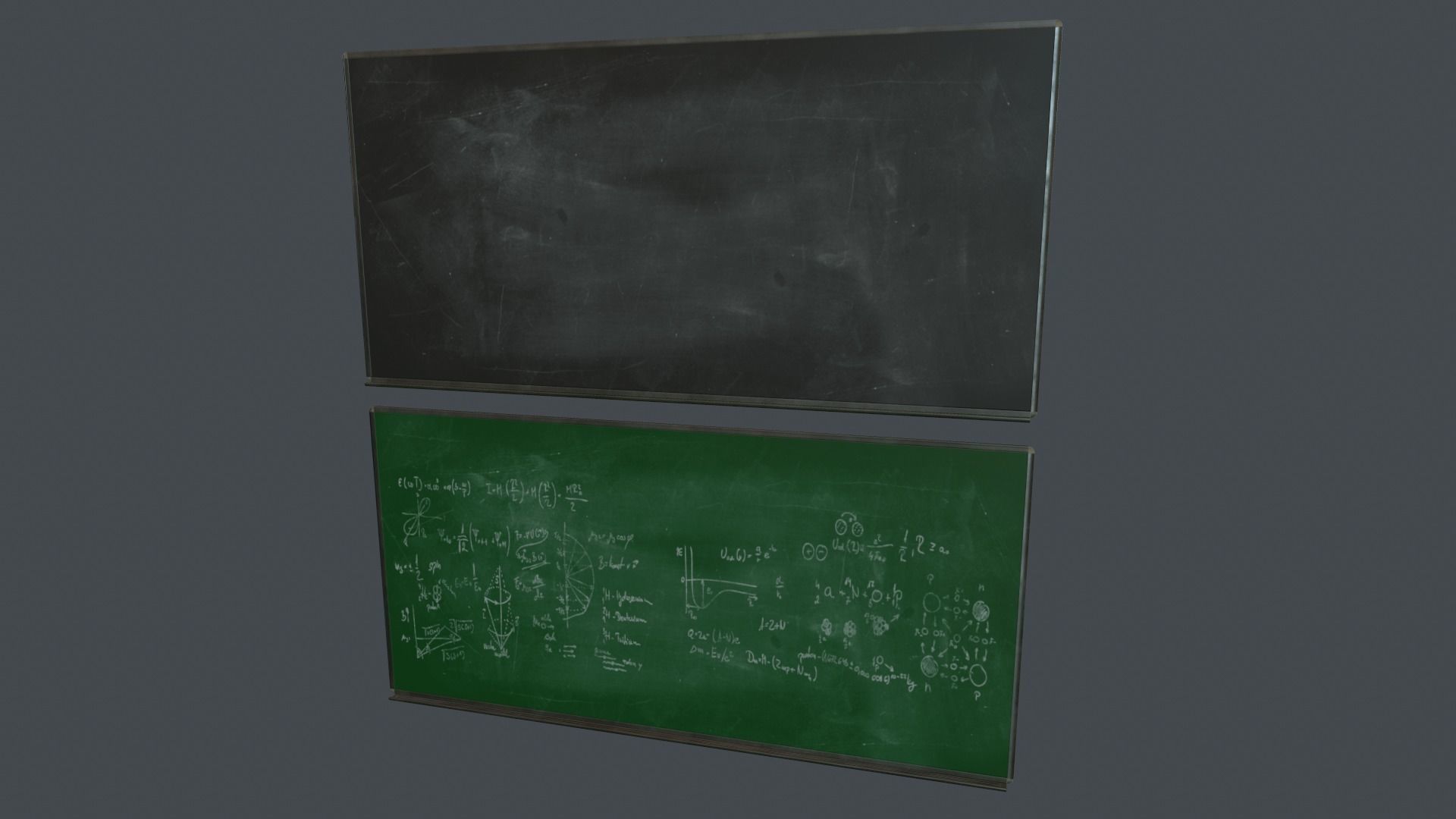 Blackboard Pack PBR Game Ready Low-poly 3D model_0