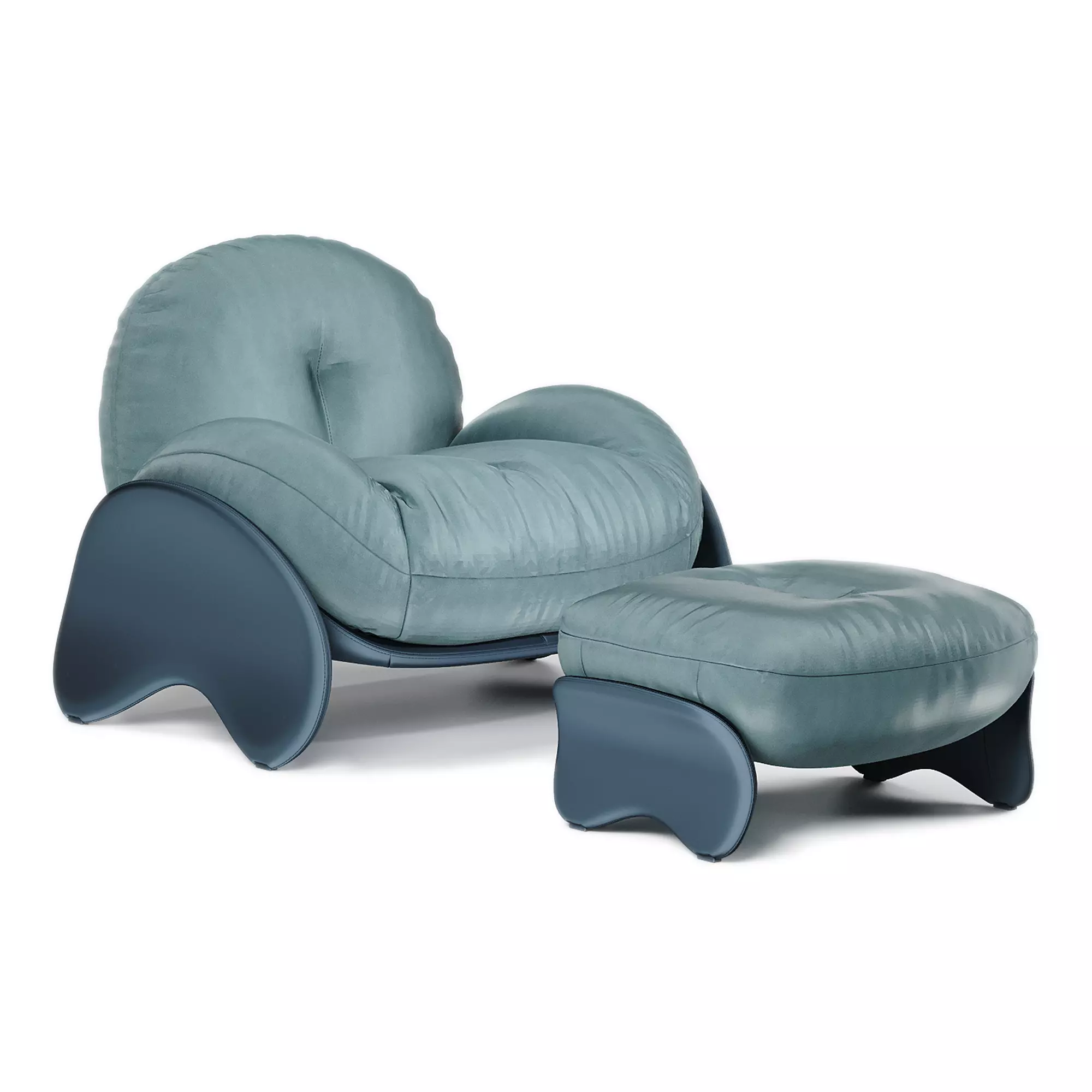 Squash Armchair and Ottoman 3D model