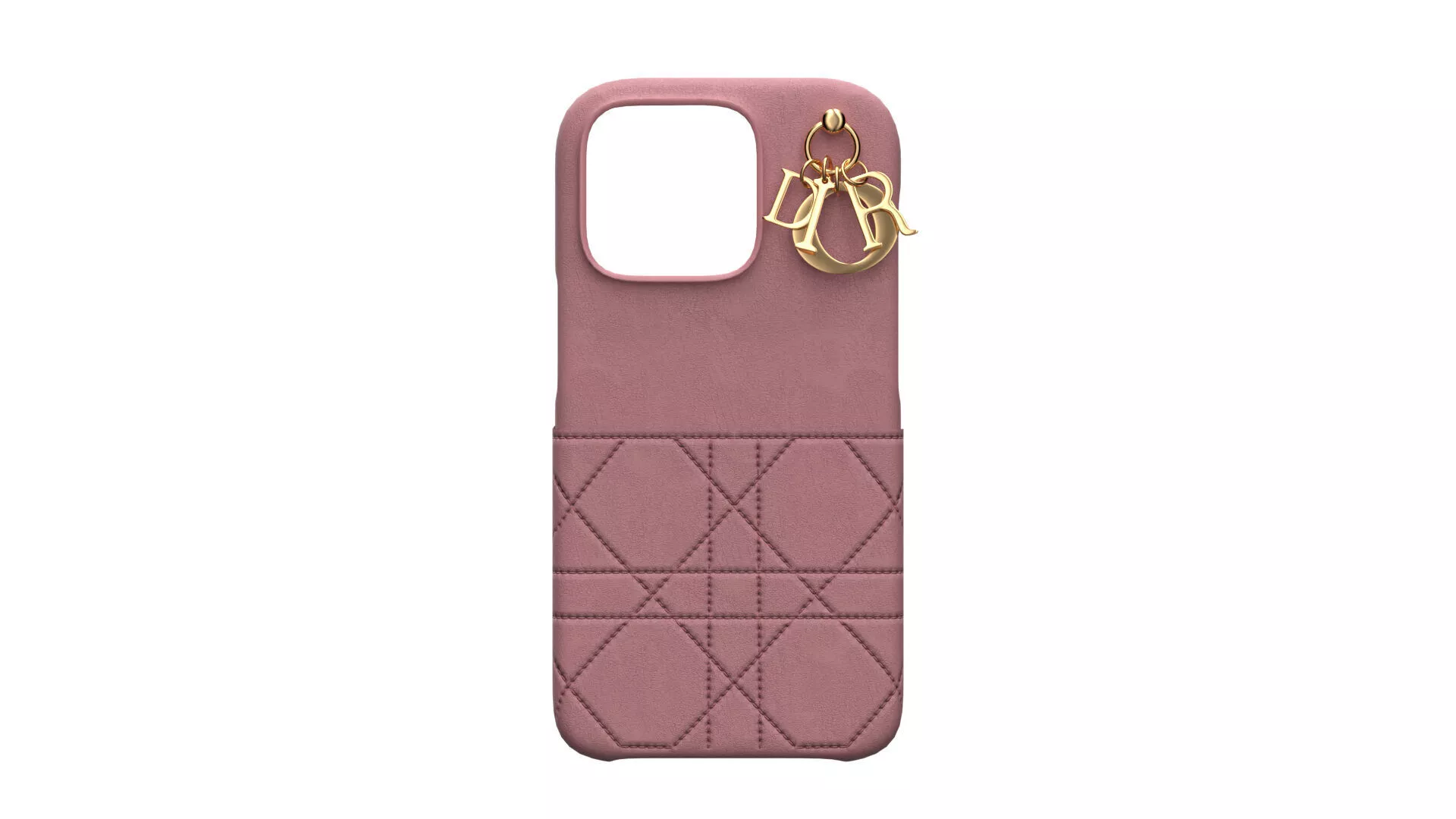 3D model Iphone 15 Pro Case Dior Melocoton Pink VR / AR / low-poly