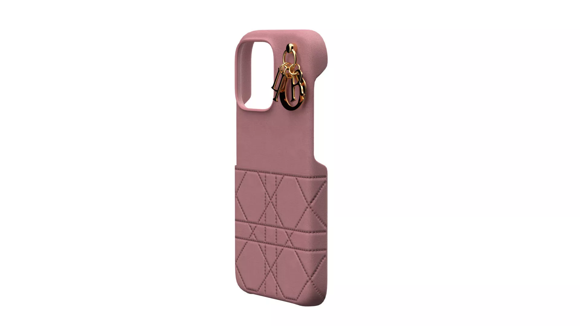 3D model Iphone 15 Pro Case Dior Melocoton Pink VR / AR / low-poly