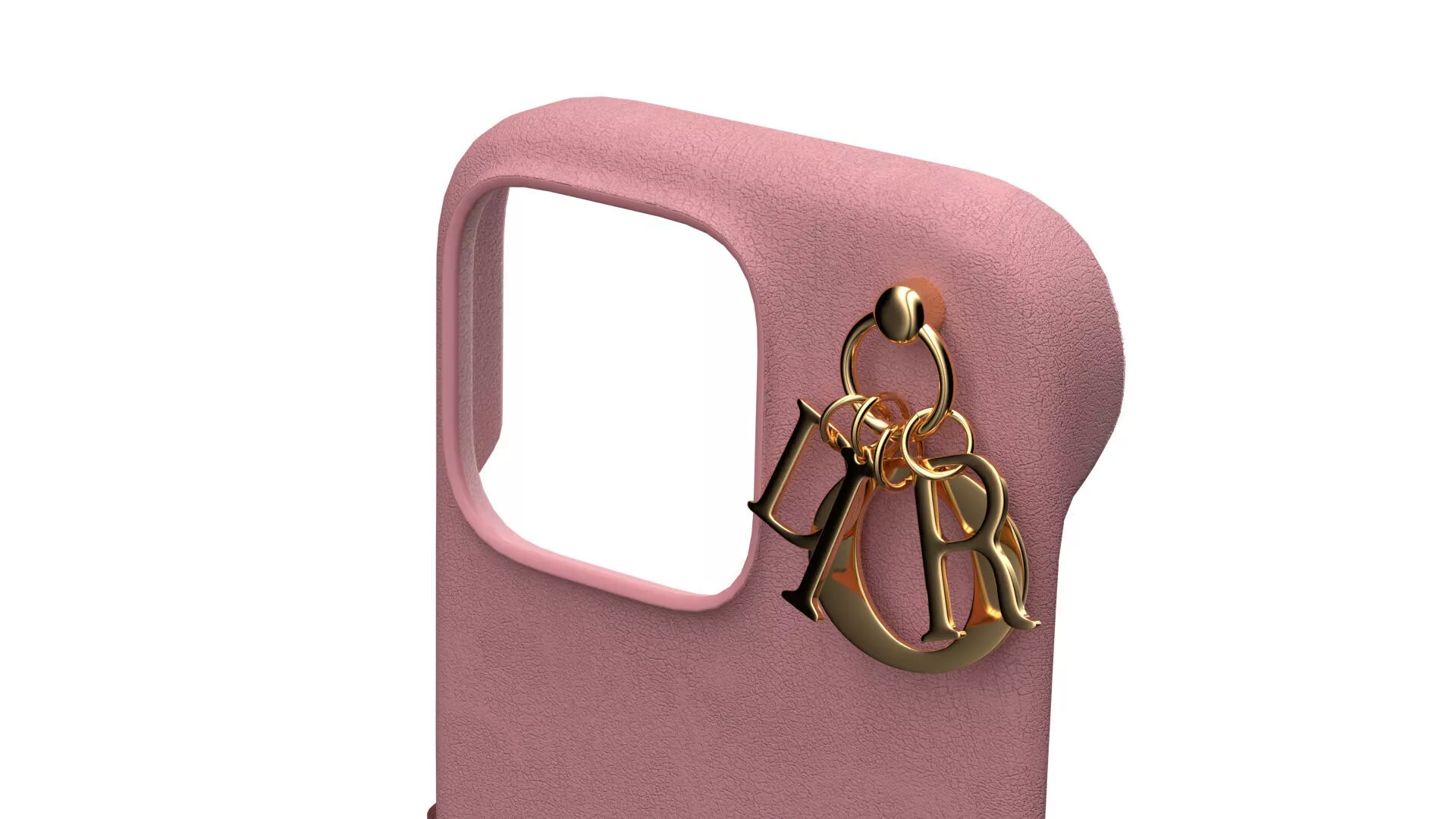 3D model Iphone 15 Pro Case Dior Melocoton Pink VR / AR / low-poly