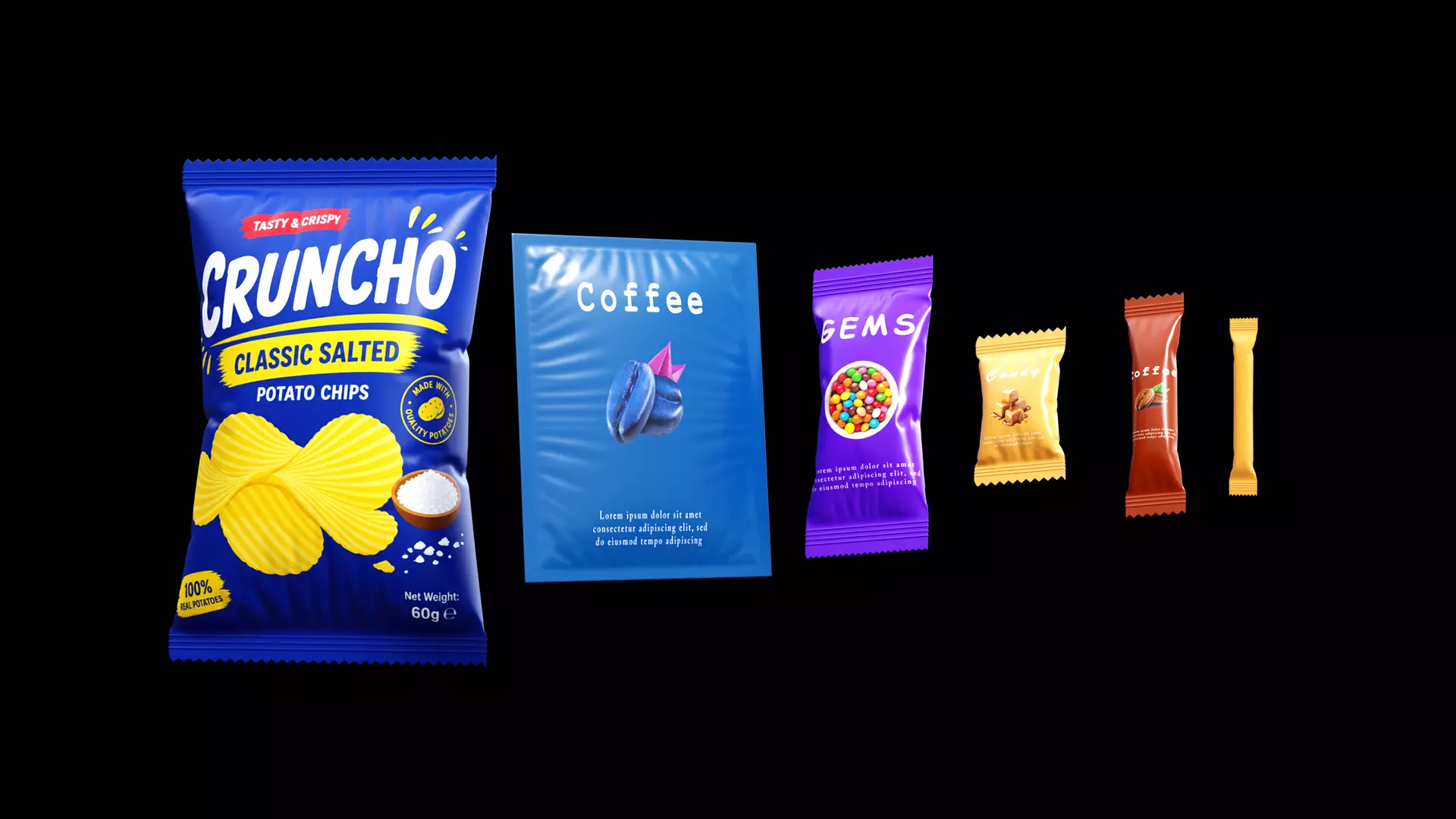 Inflatable Packaging Pack 3D model