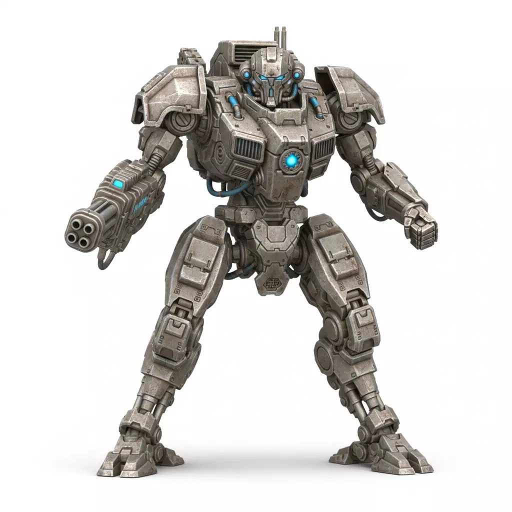 Robot Mecha Machine Android Futuristic 3D model