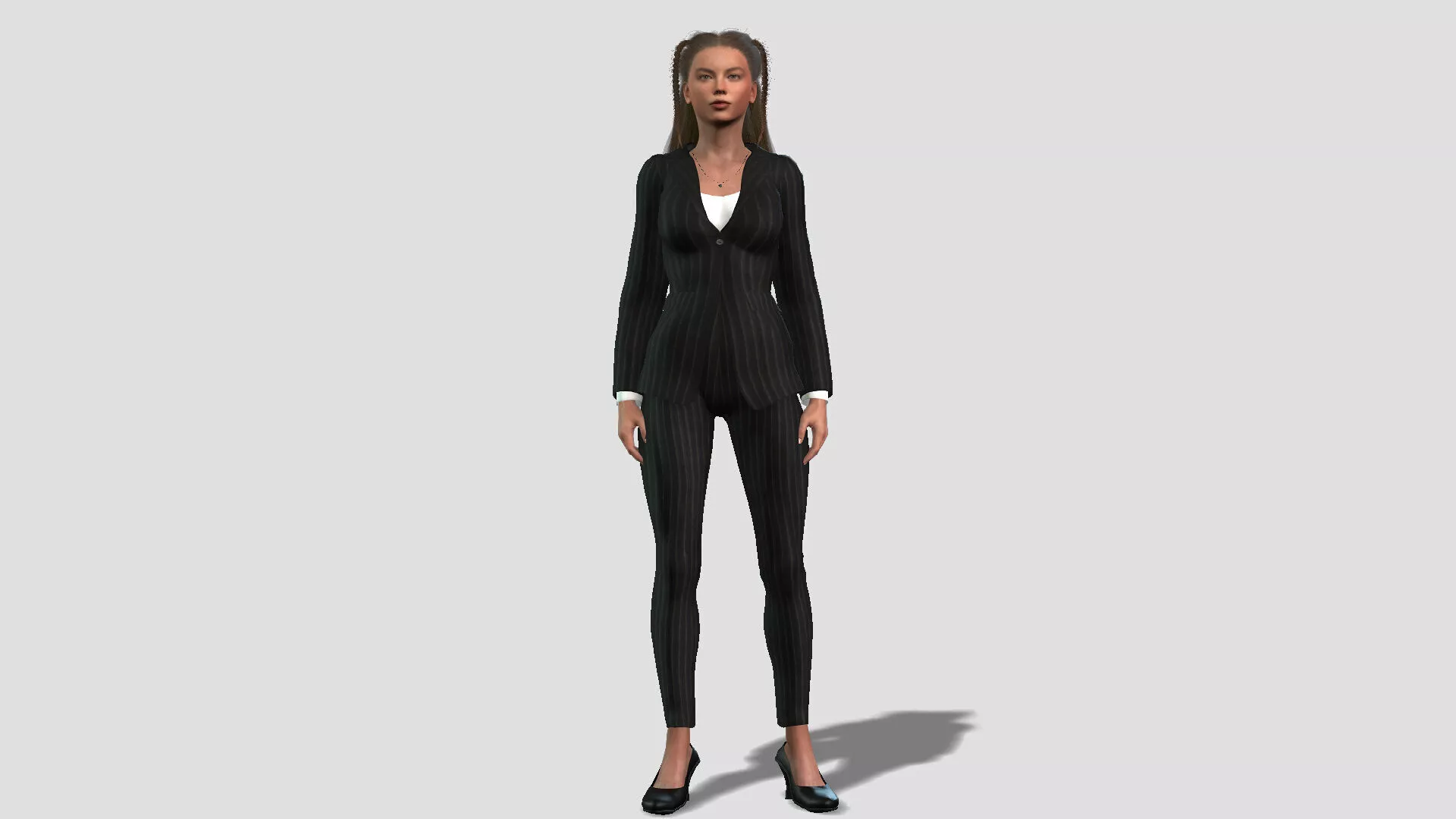 Realistic Business Woman Character 3D model