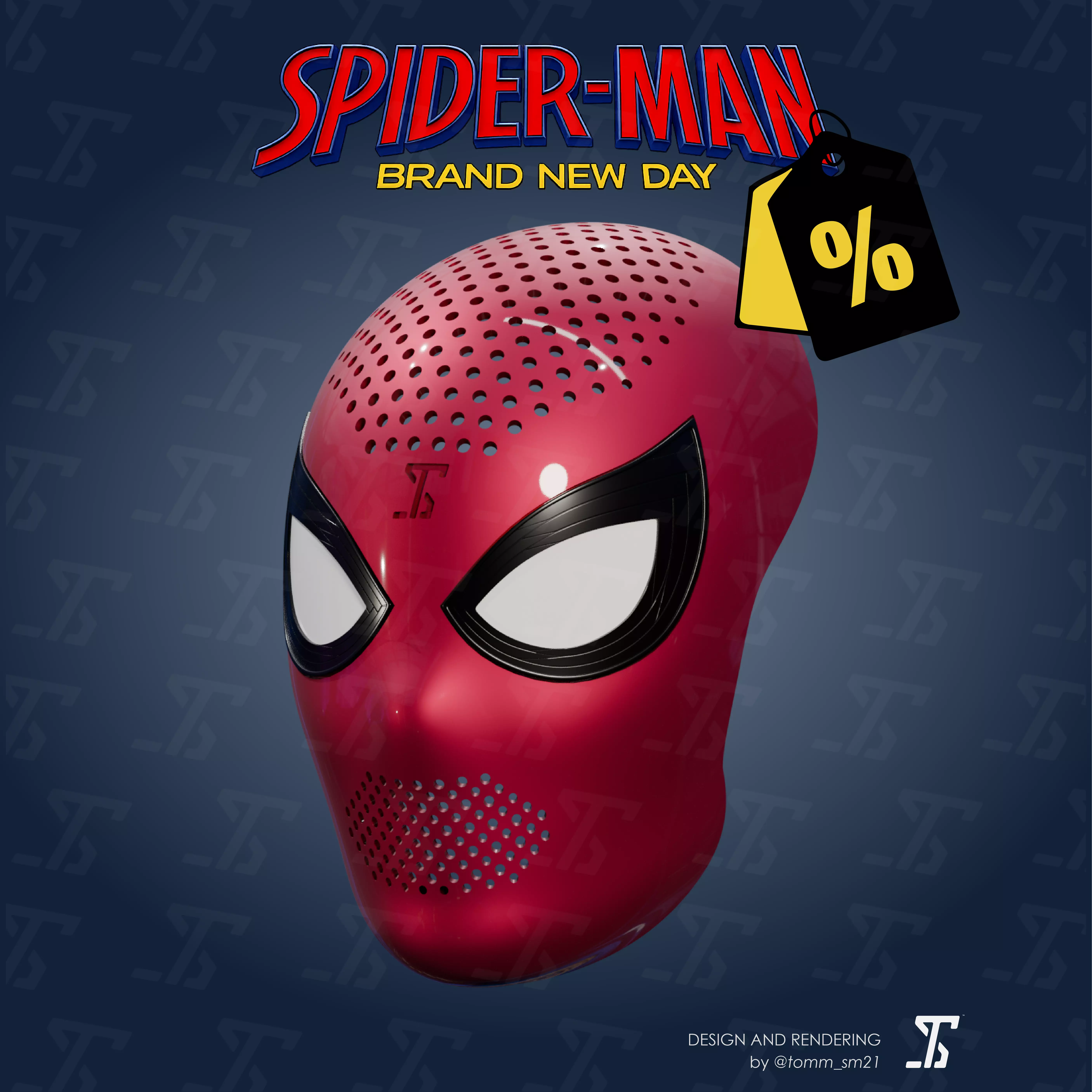 Spider-Man Brand New Day Faceshell File 3D print model