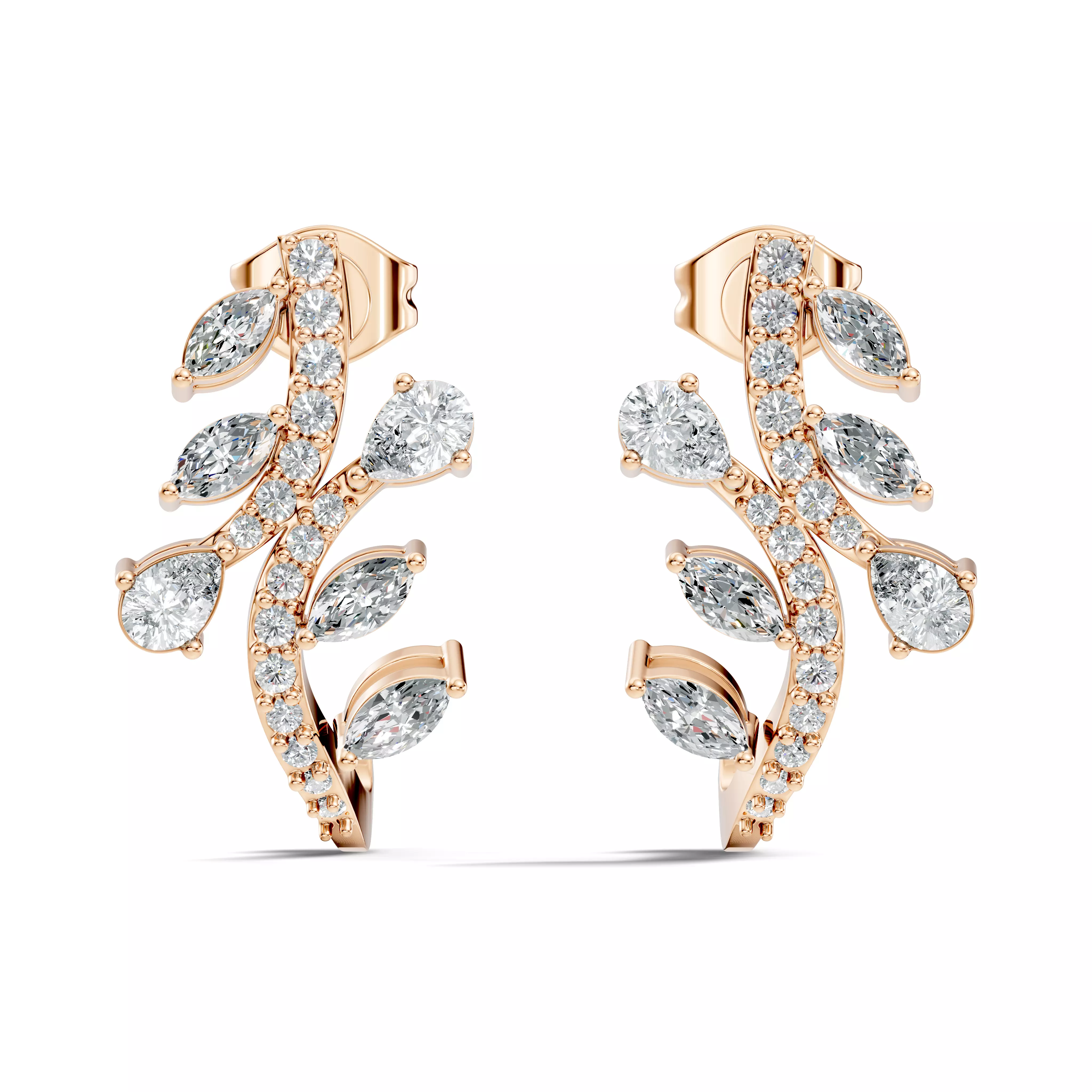 Solitaire Studs Earrings 3D print model