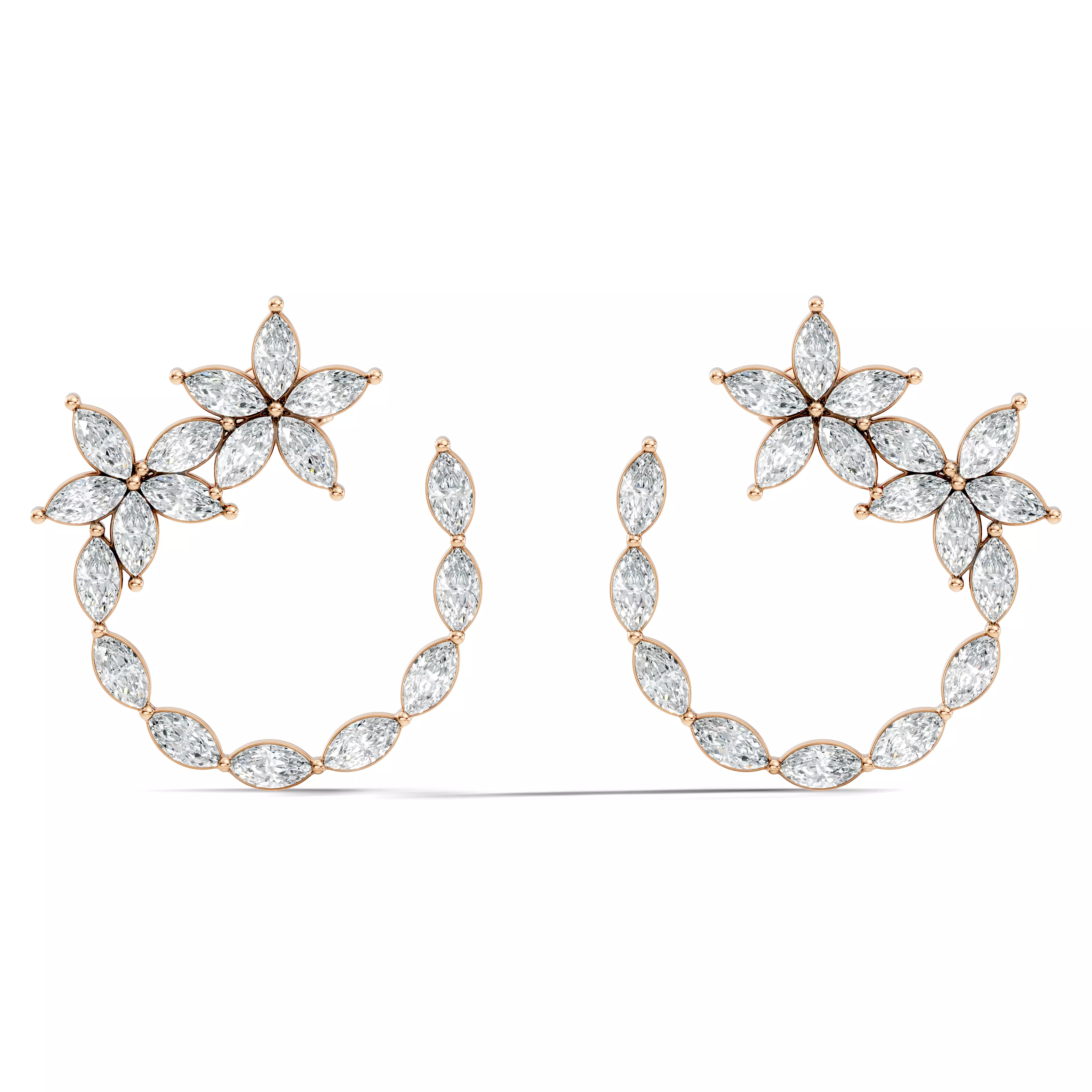 Solitaire Studs Earrings 3D print model