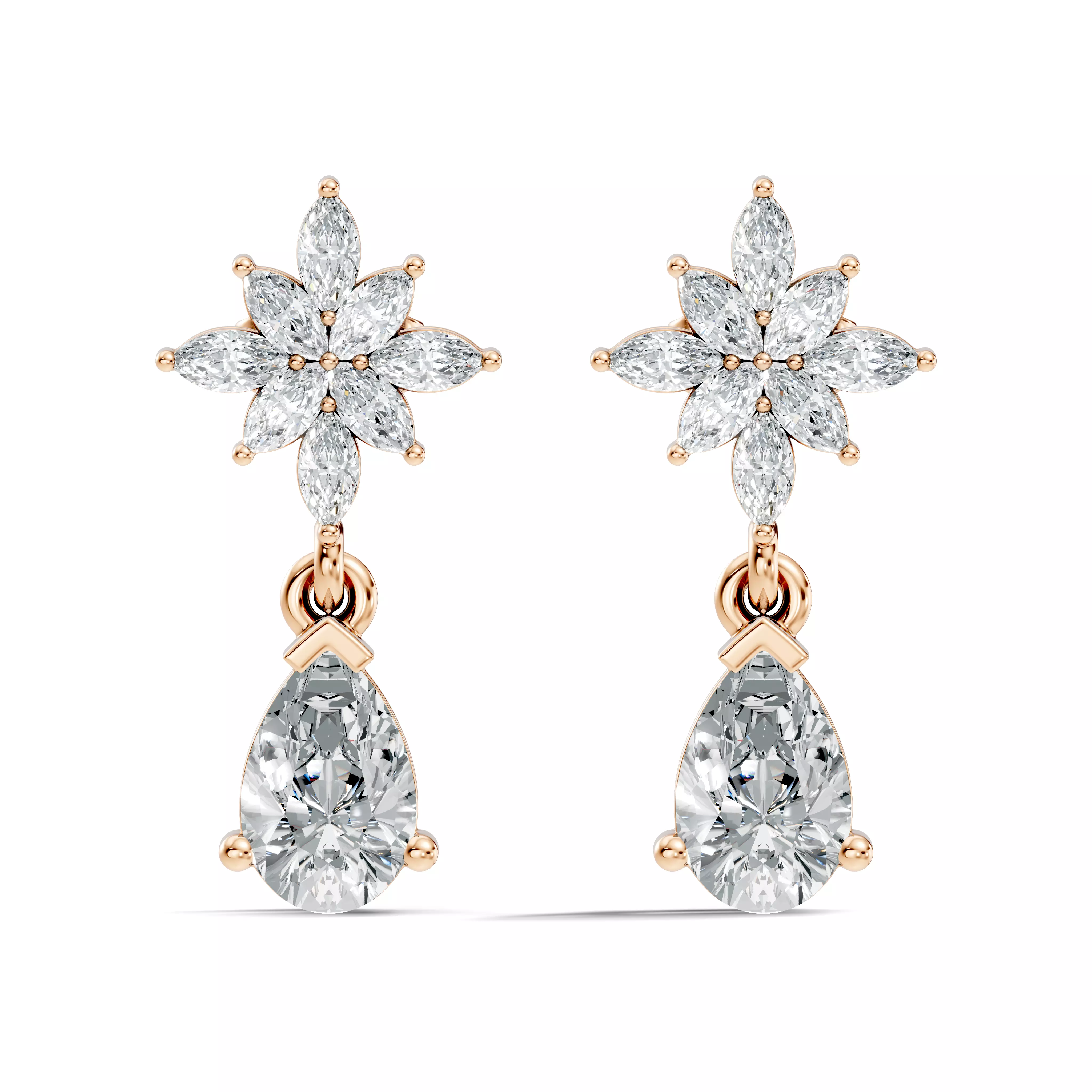 Drops Earrings 3D print model