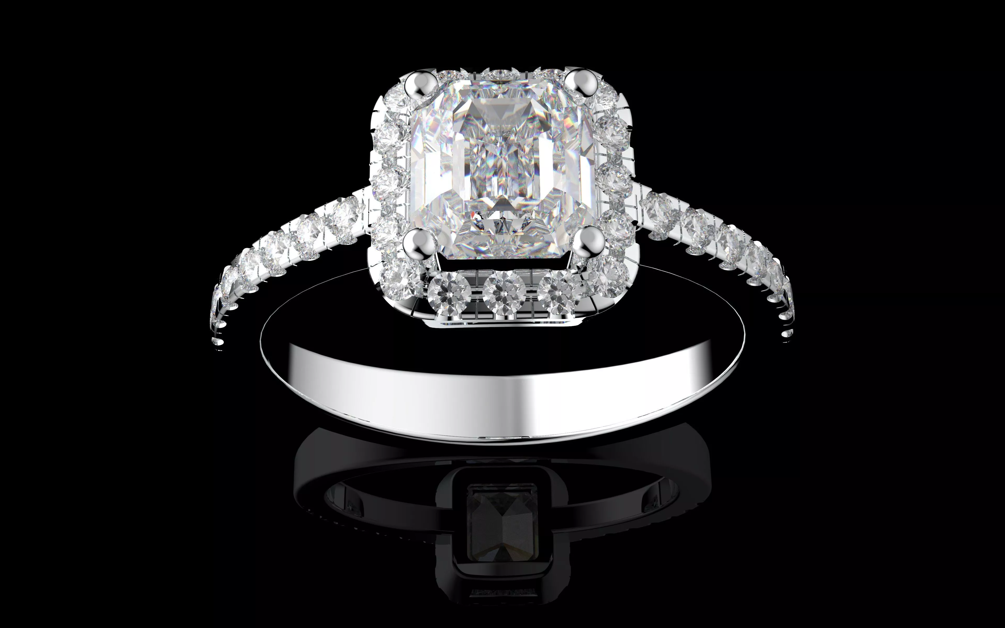 Elegant Ring 3dm STL Ready for Casting Model N1744 3D print model