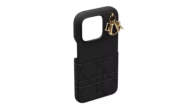 3D model Iphone 15 Pro Case Dior Melocoton Pink VR / AR / low-poly