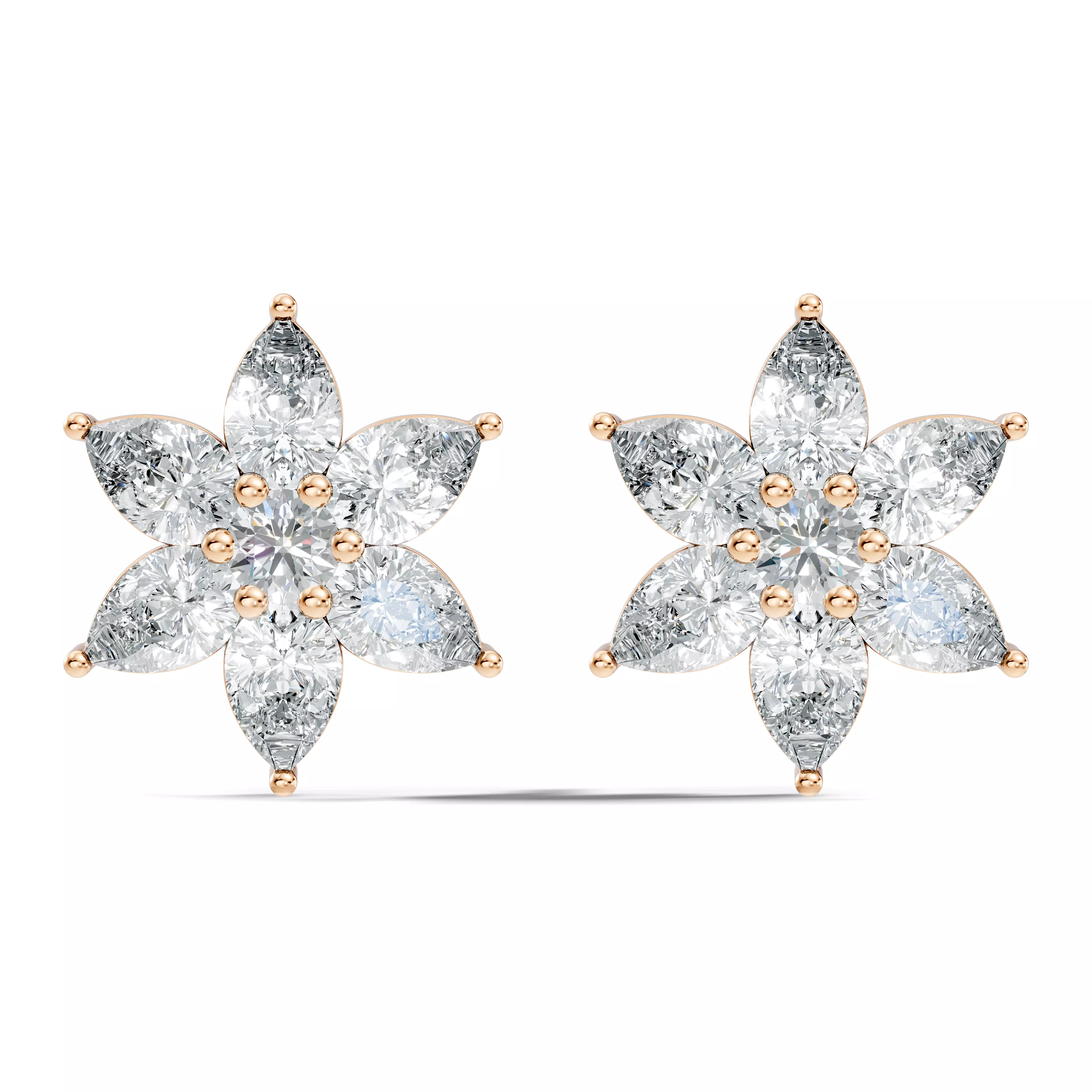 Solitaire Studs Earrings 3D print model