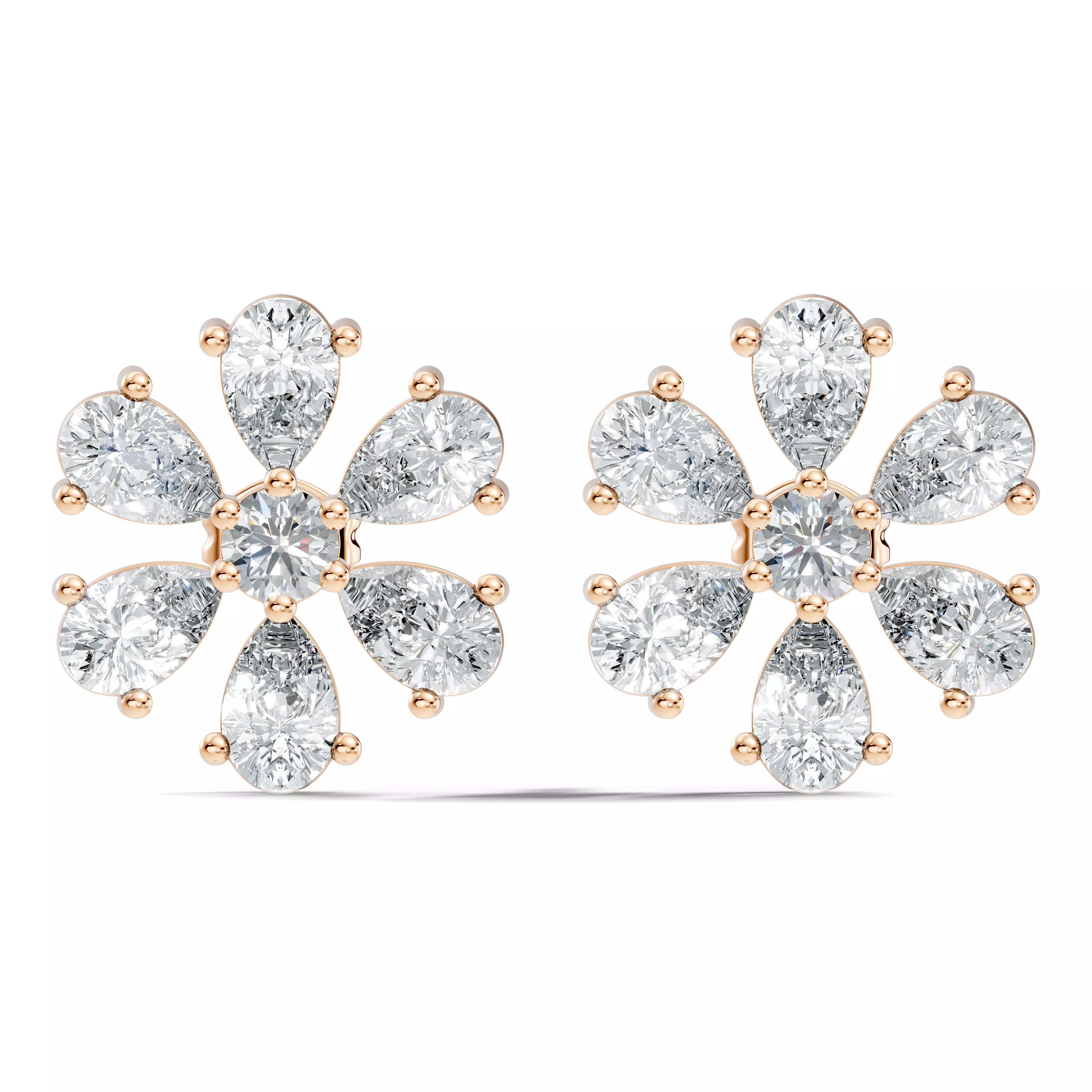 Solitaire Studs Earrings 3D print model
