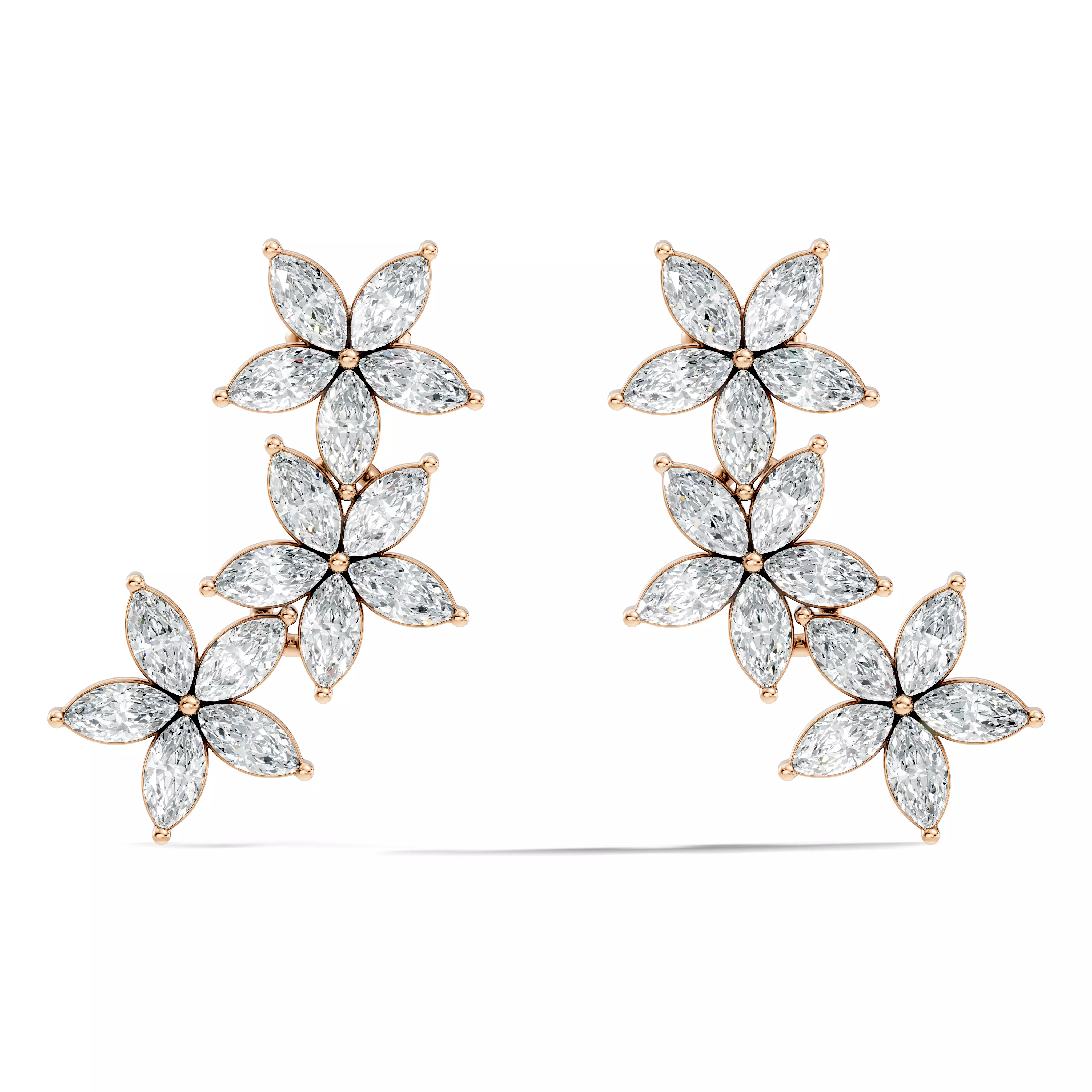Solitaire Studs Earrings 3D print model