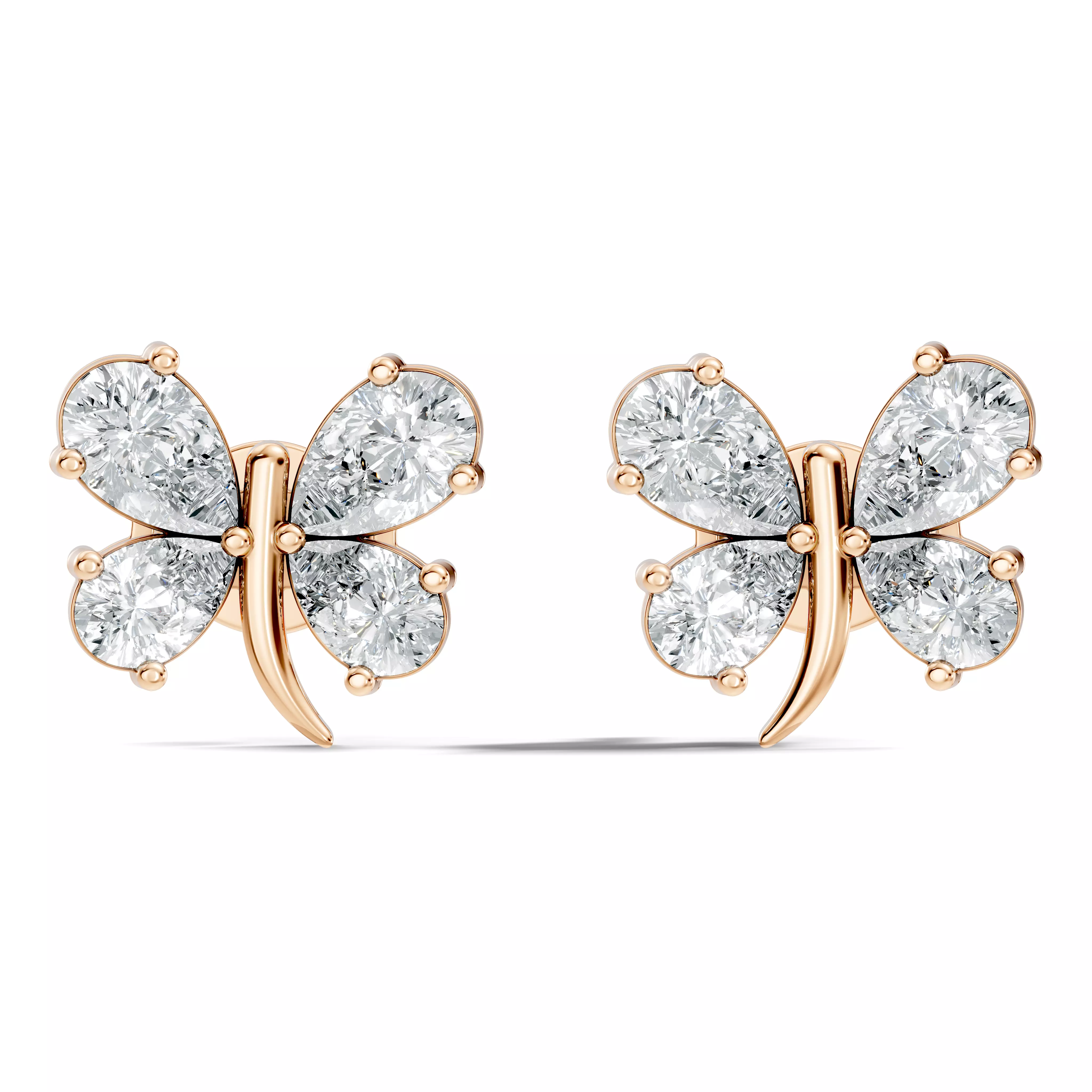 Solitaire Studs Earrings 3D print model