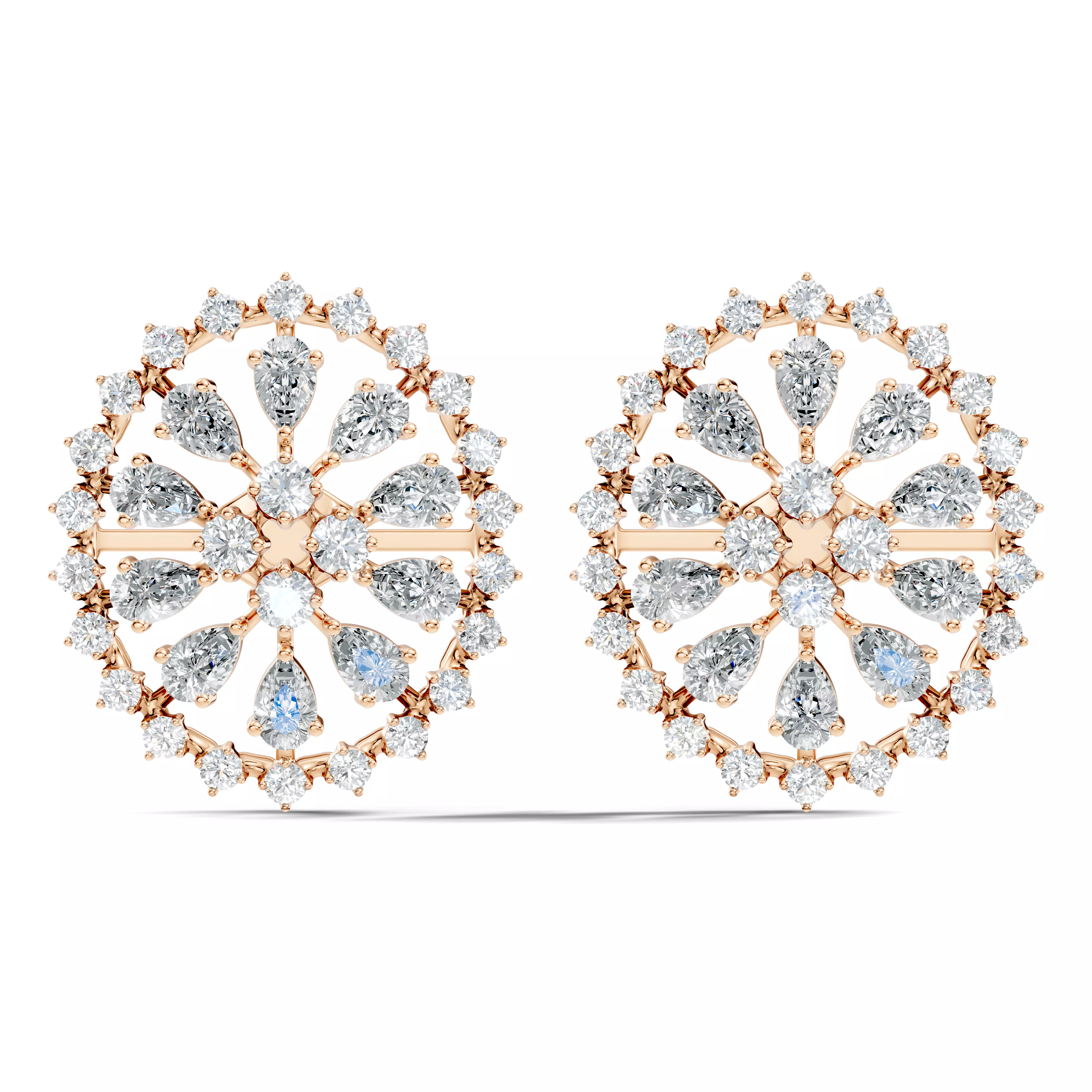 Solitaire Studs Earrings 3D print model