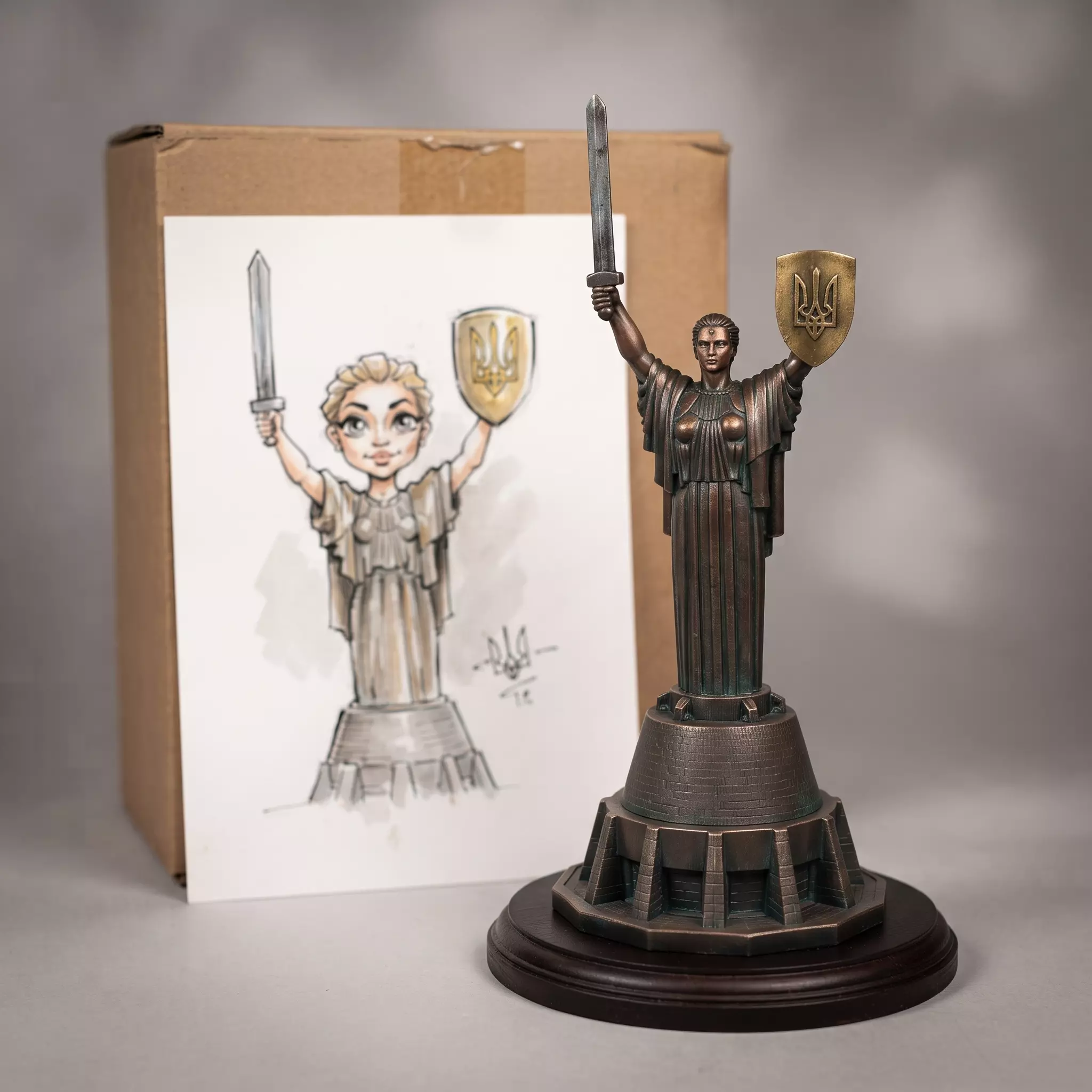 Mother Ukraine Monument Kyiv Historical Architectural Scale STL 3D print model