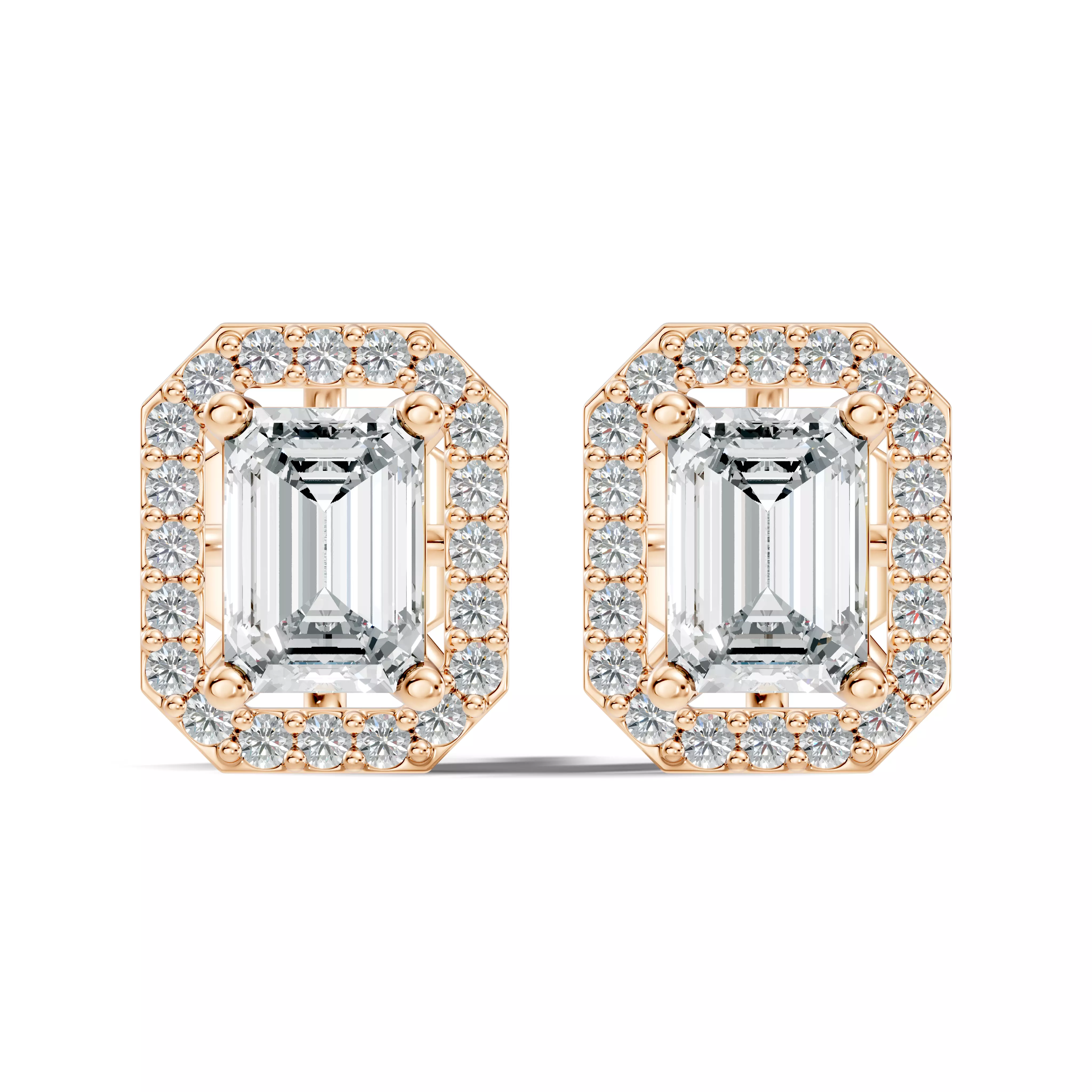 Solitaire Studs Earrings 3D print model