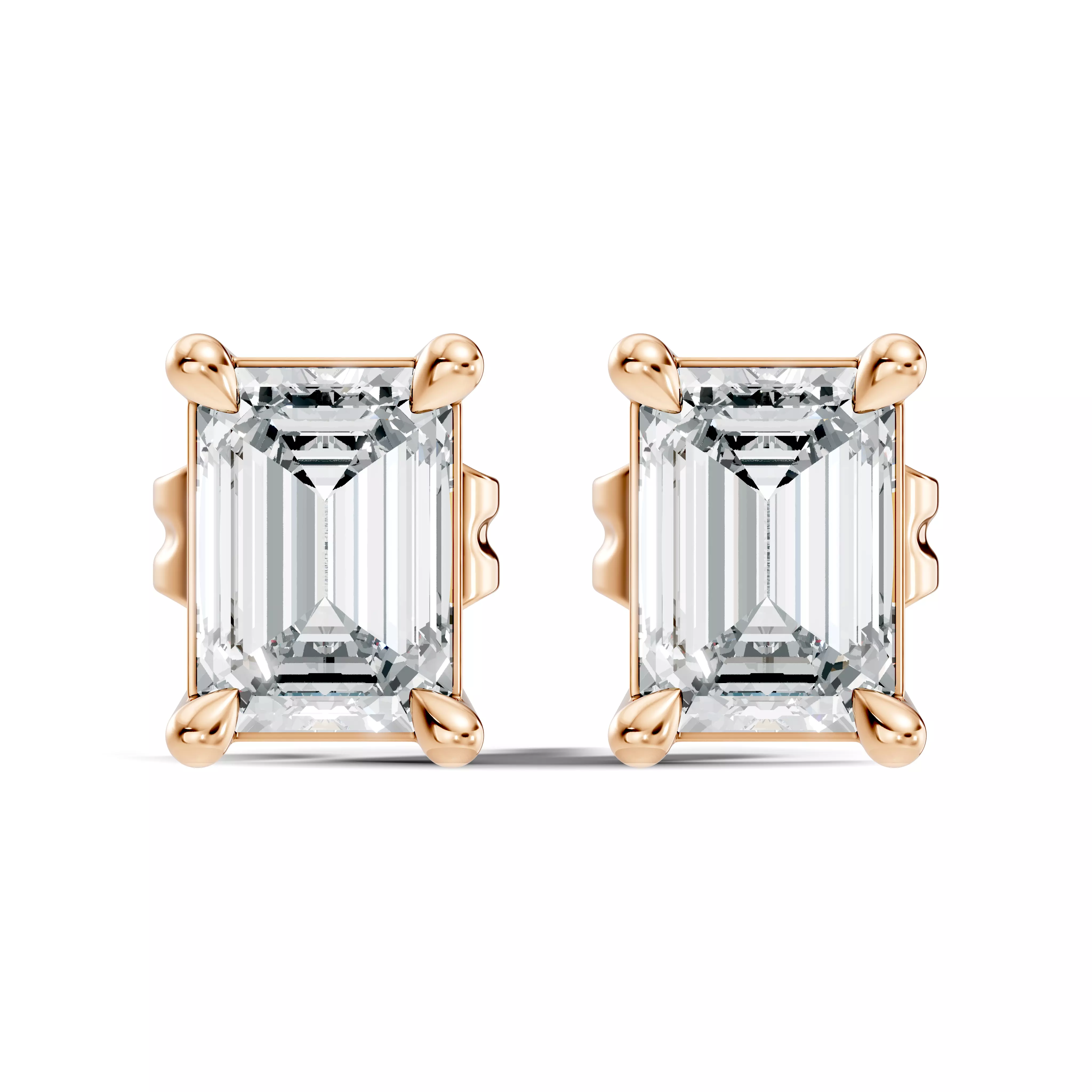 Solitaire Studs Earrings 3D print model