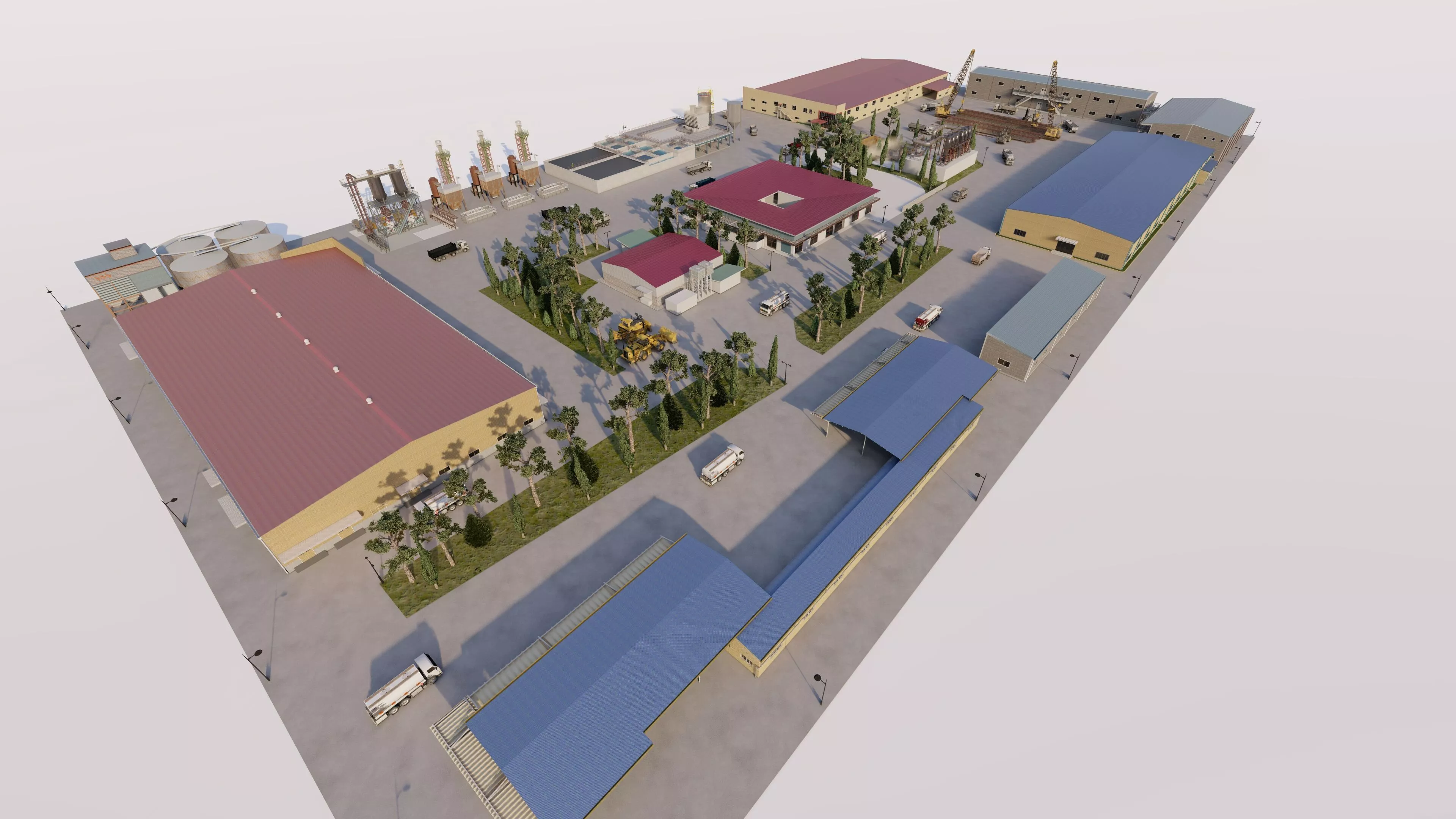 Industrial Factory-Factory building 3D model