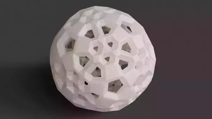 Dual Checkerboard Dodecahedron 3D print model